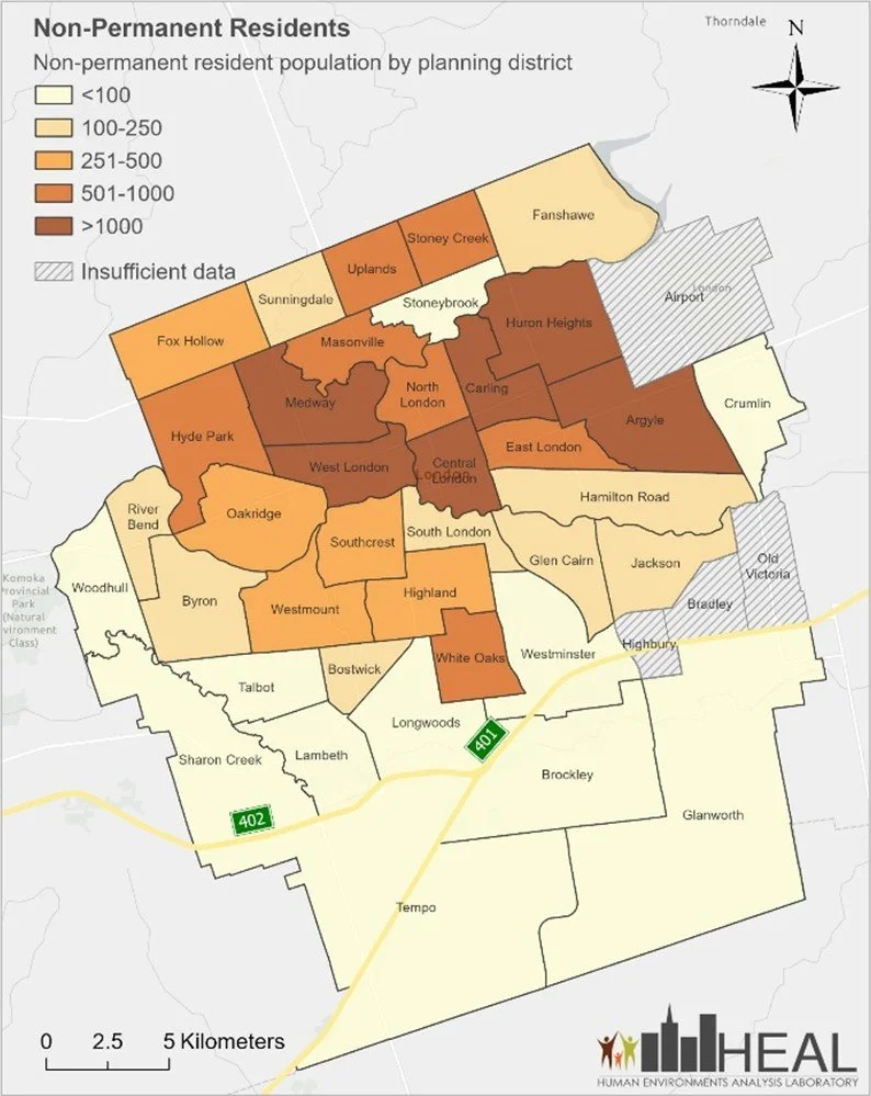   Source:  Statistics Canada.&nbsp;Community Data Program, Table EO3775 – Ontario 3 – 2021 Target Group Profile cross-tabulated with Immigration Status by Period of Immigration and Citizenship. Map prepared by the Human Environments Analysis Laborato