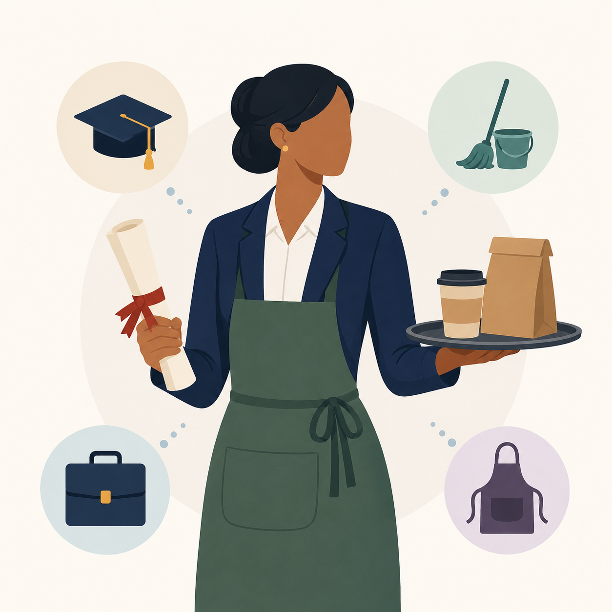 A degree, and a job that does not need one
