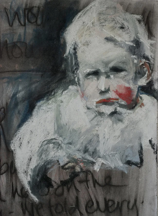 Red-Faced Mixed media