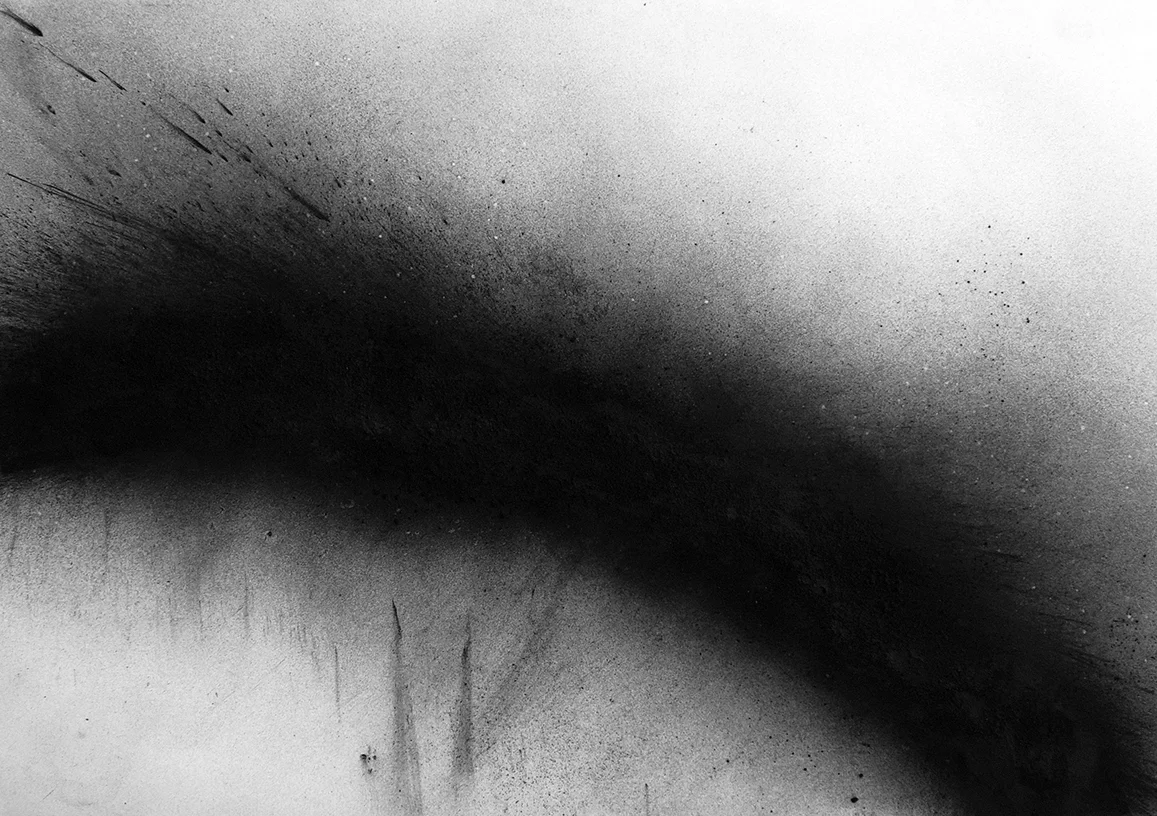 Unbroken Charcoal, pigment and good fortune
