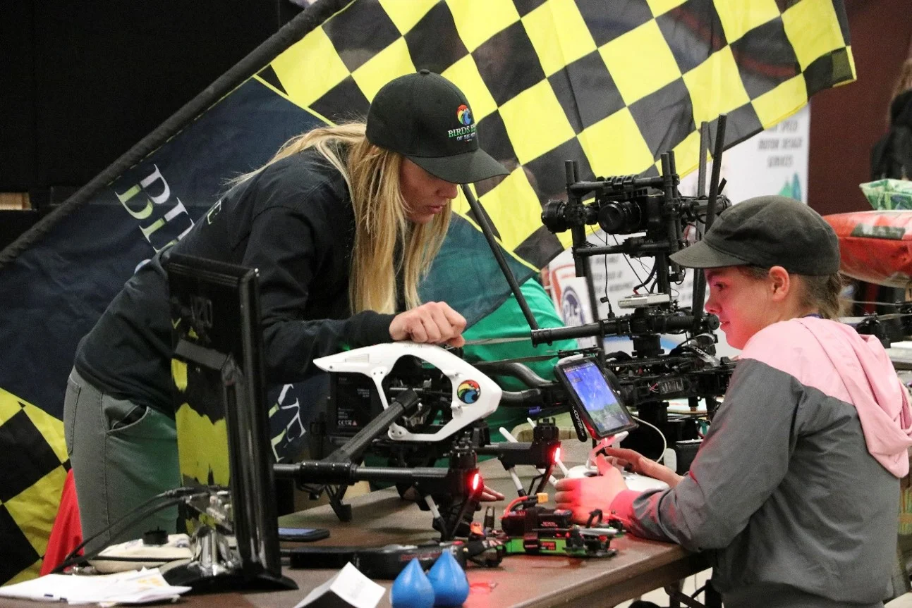 making montana woman and girl drones.jpg
