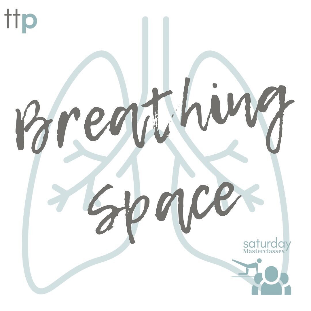 Our next Saturday Master Class is at 10am on Saturday 23rd April:

BREATHING SPACE...
Breathing is the first and last thing we do in life, but are we breathing as efficiently as we could?

This 90 minute session will cover a little theory and simple 