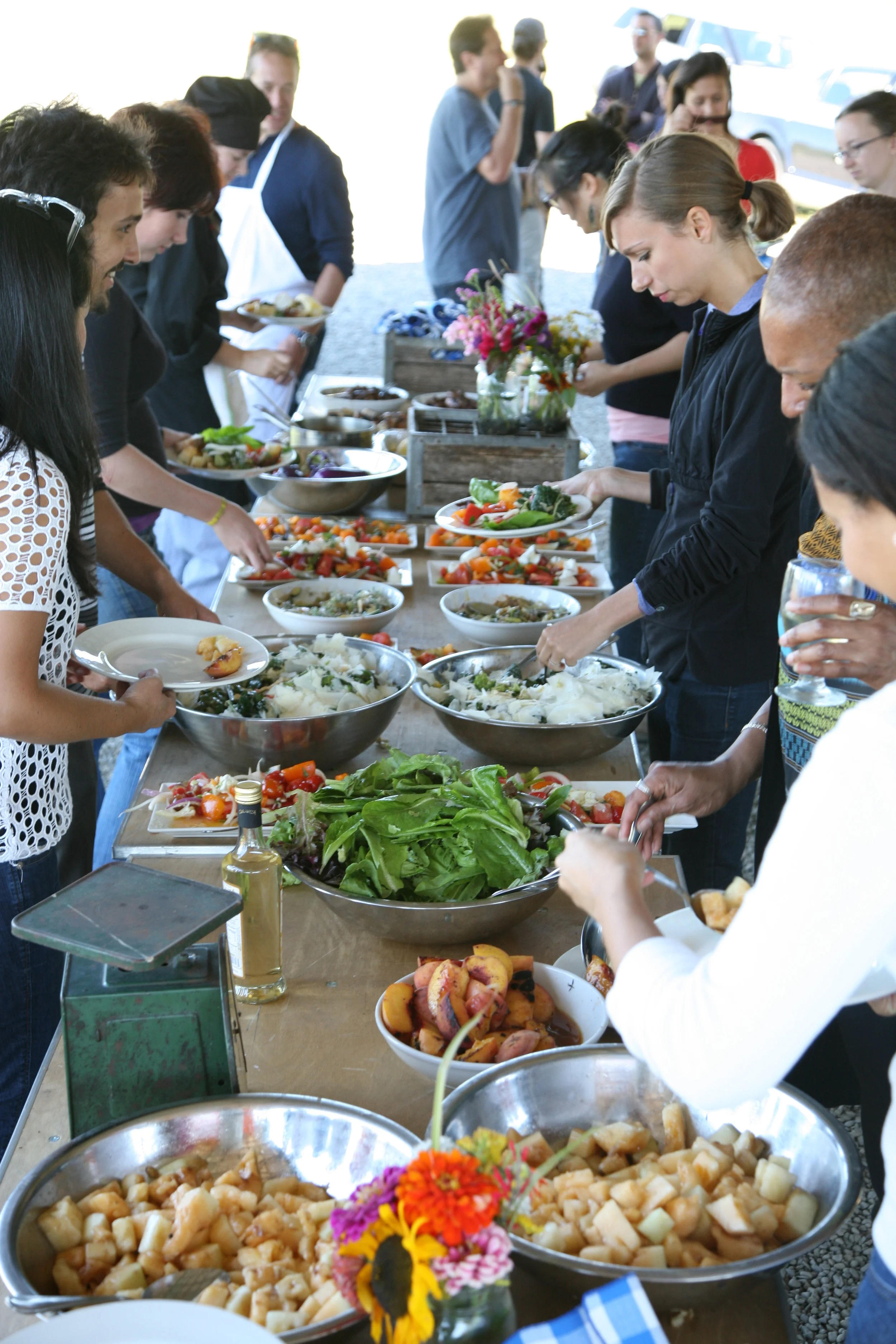 Great Performances Farm to Table Dinner in a Tribeca Loading Dock