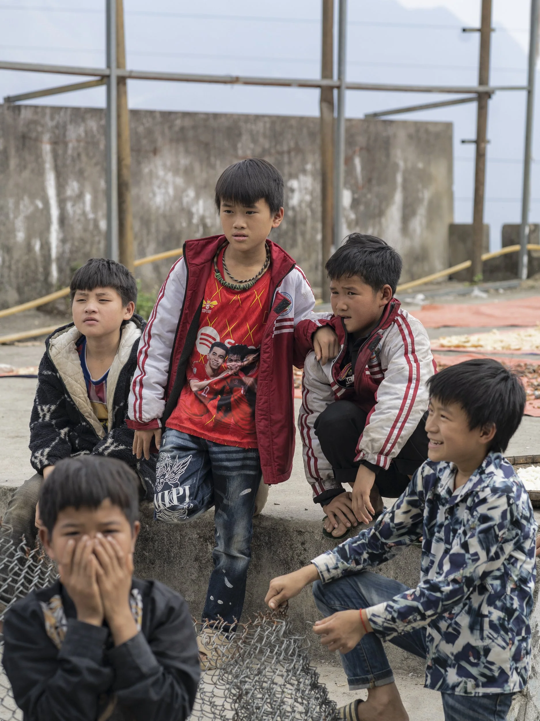 Ha Giang Loop, Vietnam, Southeast Asia, Kids playing, Rural