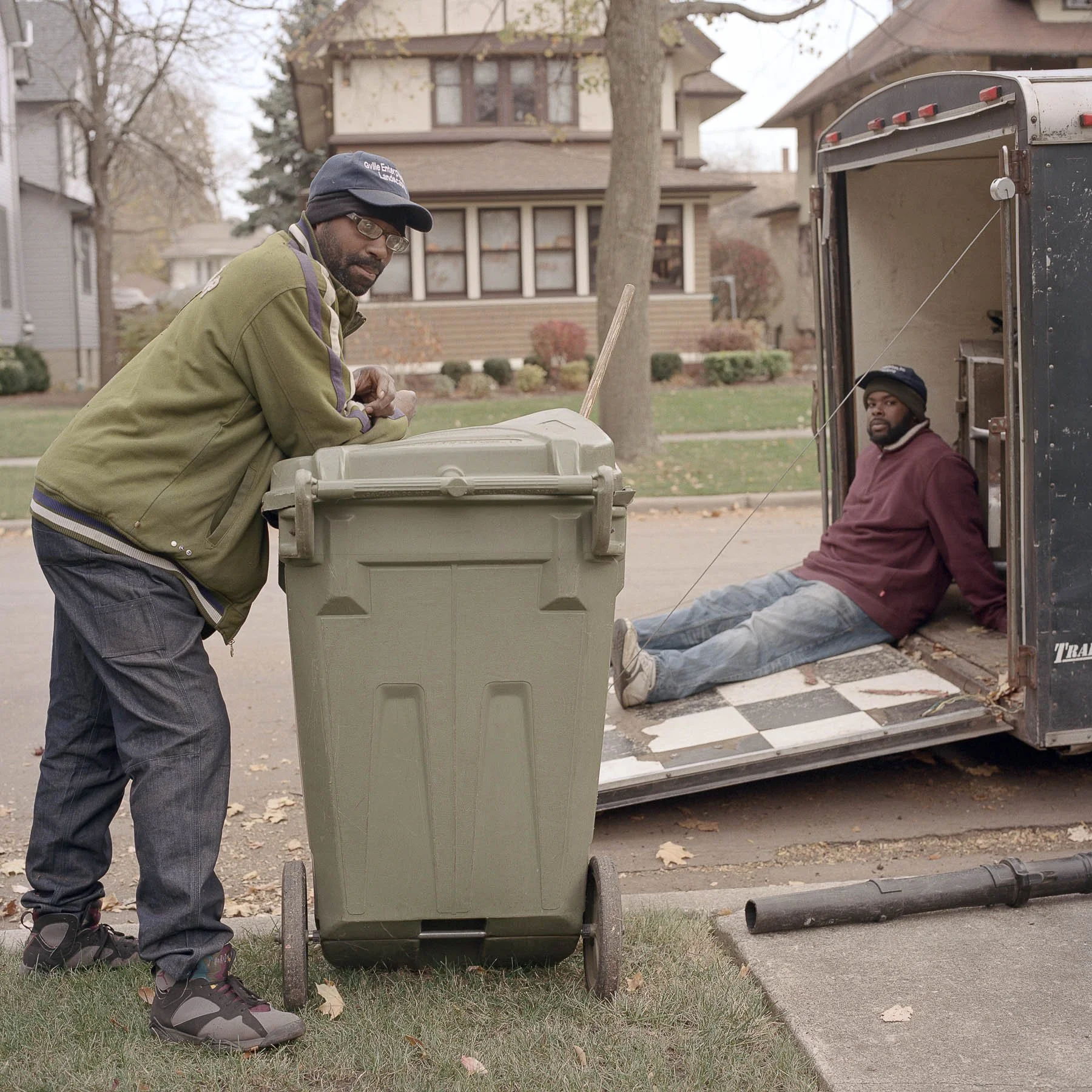 Working, Trash Collection, Blue Collar Work, Oak Park, Illinois, Hasselblad, Medium Format Film, Kodak Portra, Film