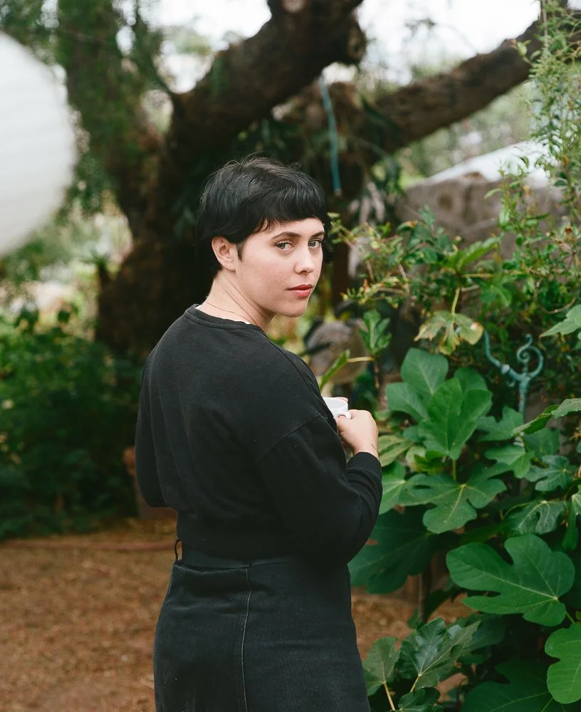 Lora Mathis, Poet, Poetry, San Diego, Short Hair, Bangs, California, Natural Makeup, Film, Medium Format Film, Pentax, Kodak Portra