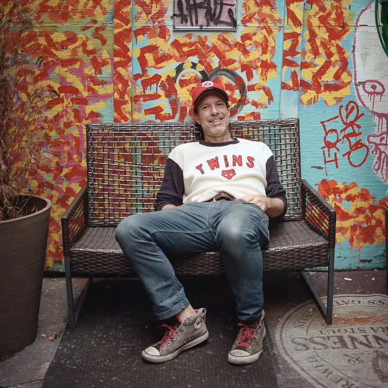 Bartender, New York, Manhattan, Graffiti, Converse, Sneakers, Twins, Baseball Tee, Baseball Cap, NYC, USA, Hasselblad, Film, Medium Format Film, Kodak Portra