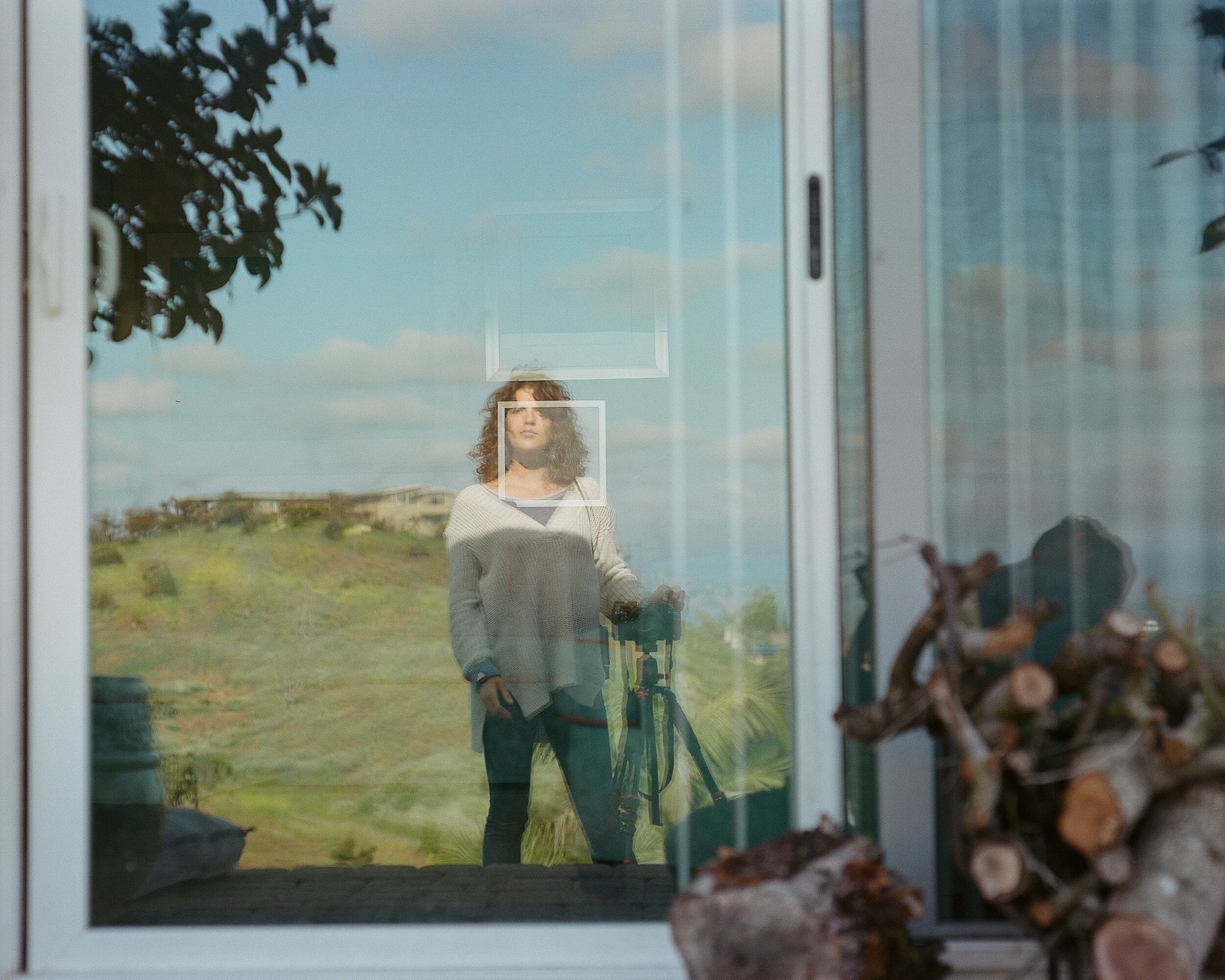 Self Portrait, Pandemic, Quarantine, Nature, Reflection, Fallbrook, Southern California, San Diego, Kodak Portra, Film, Pentax, Medium Format Film