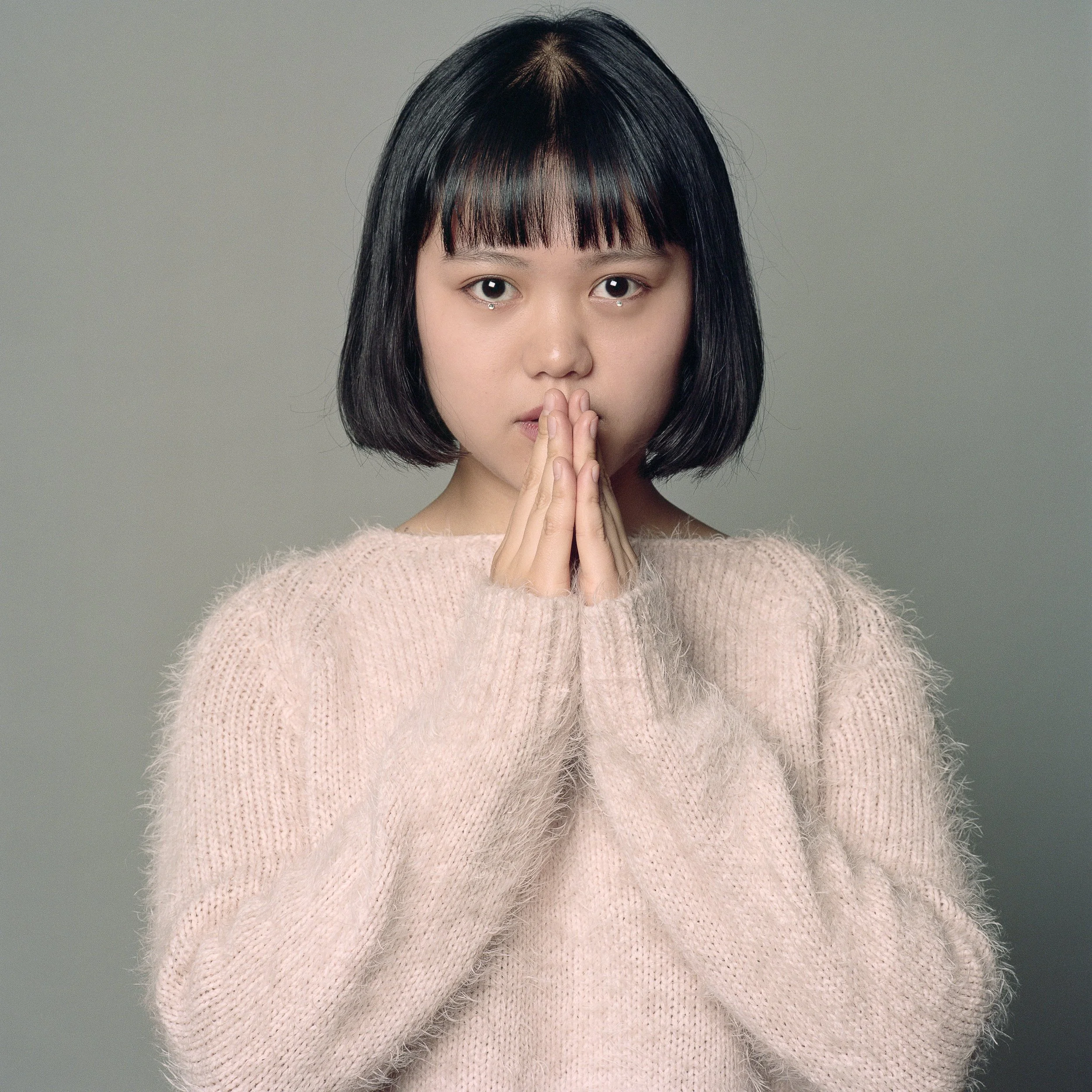 Bjork, Debut, Album Cover, Album Art, Bob Haircut, Bangs, Studio Portrait, Film, Medium Format Film, Music, Kodak Portra, Hasselblad