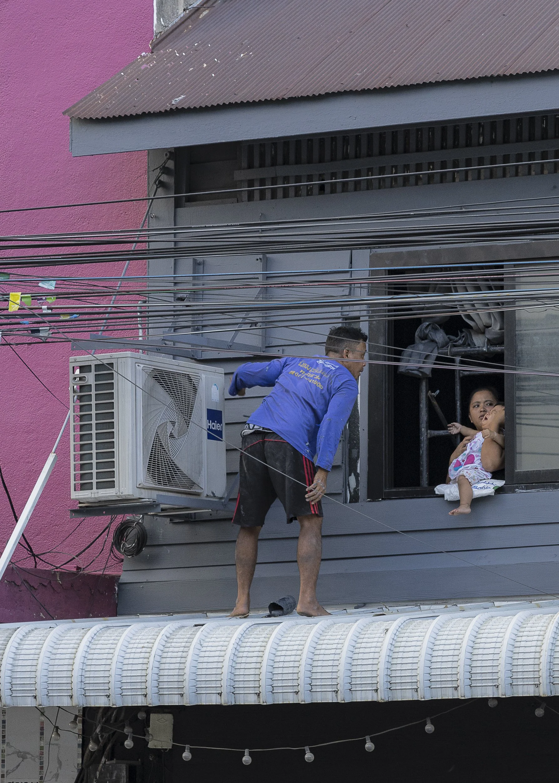 Crying Baby, Parents, Father, Mother, Bangkok, Thailand, Southeast Asia