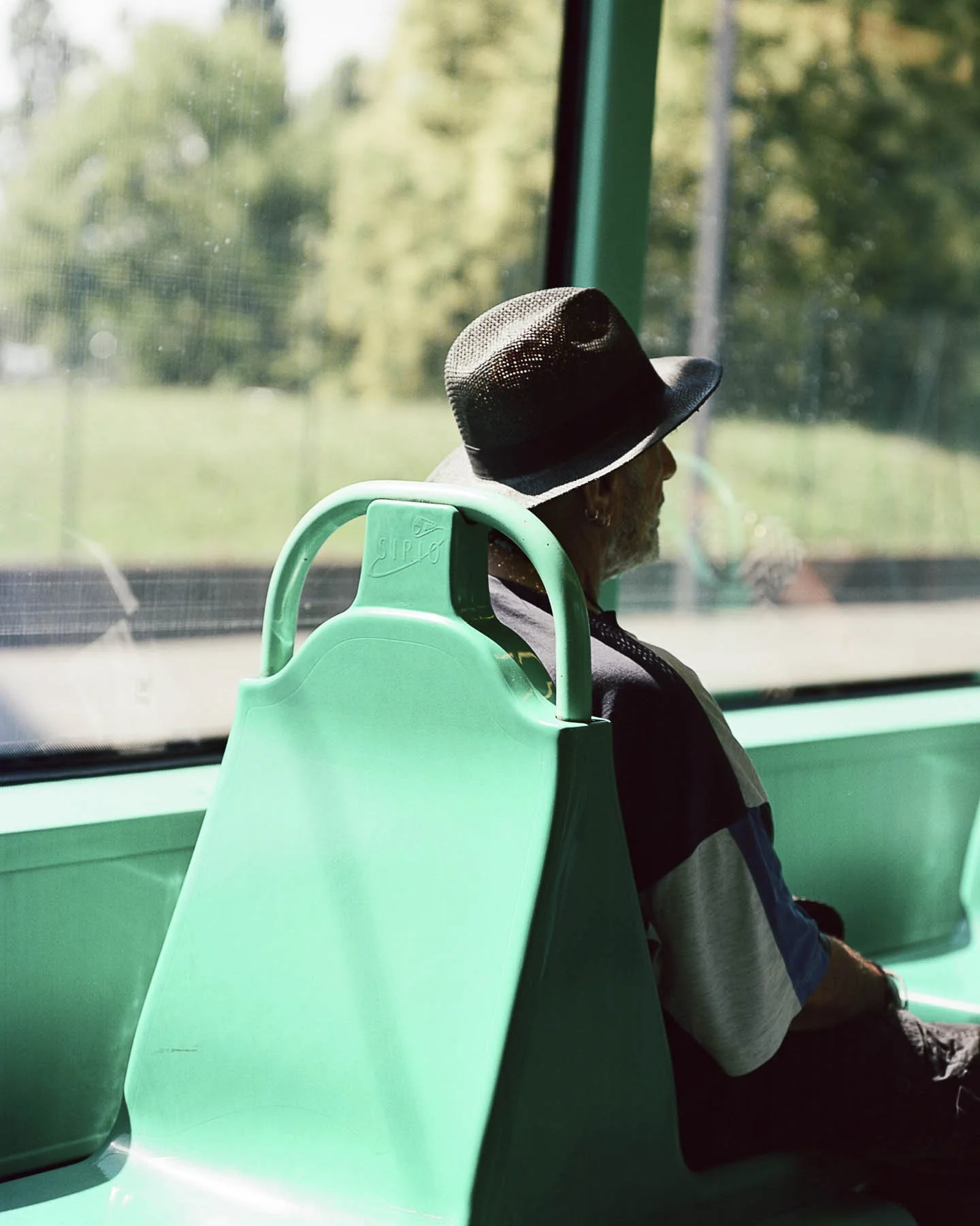 Milan, Italy, Bus, Europe, Public Transportation, Film, Medium Format Film, Pentax, Kodak Portra, Green