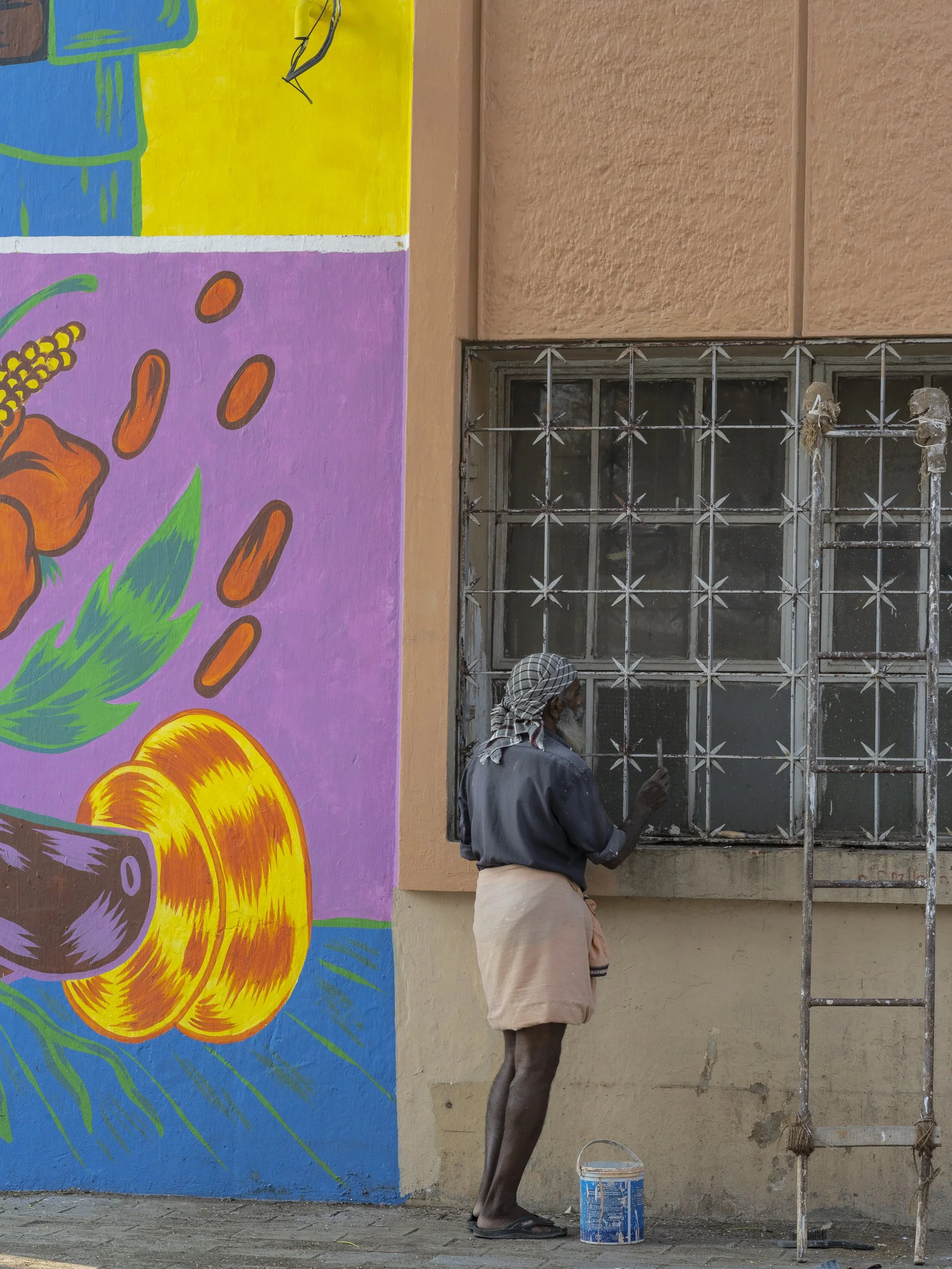 Kochi, Cochin, Kerala, India, Indian, Asia, Painter, Street Art