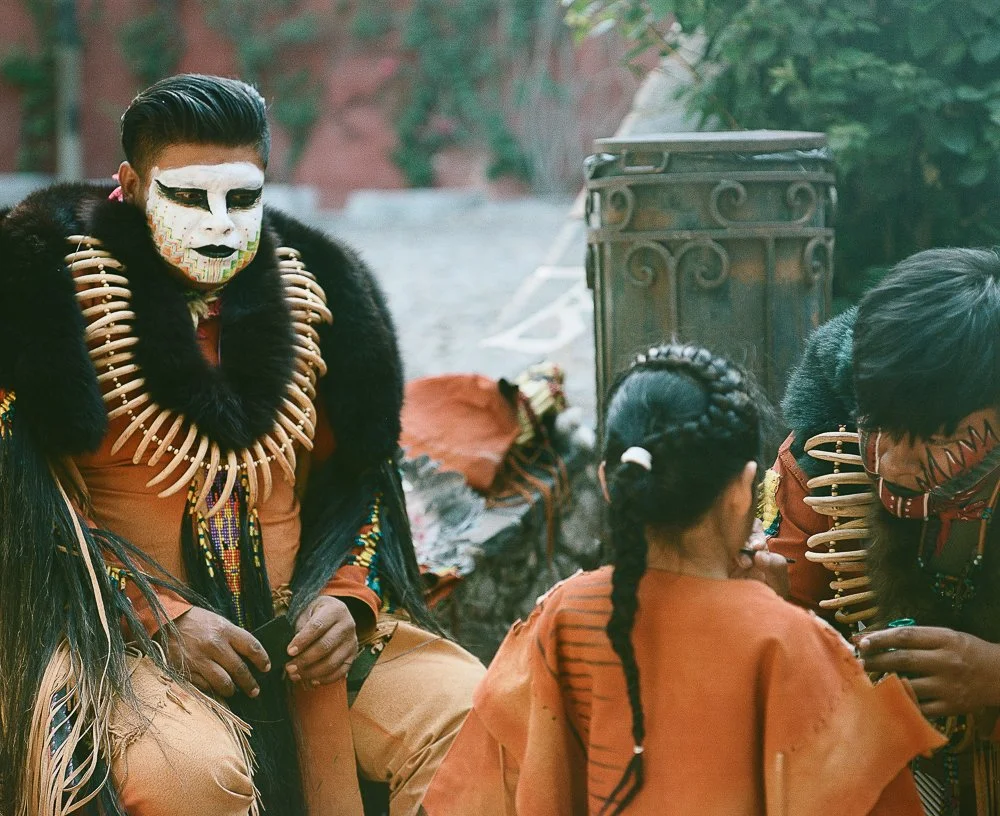San Miguel De Allende, Mexico, Central America, Latin America, Cultural Tradition, Face Painting, Mexican, Festival, Street Festival, Film, Medium Format Film, Pentax, Kodak Portra