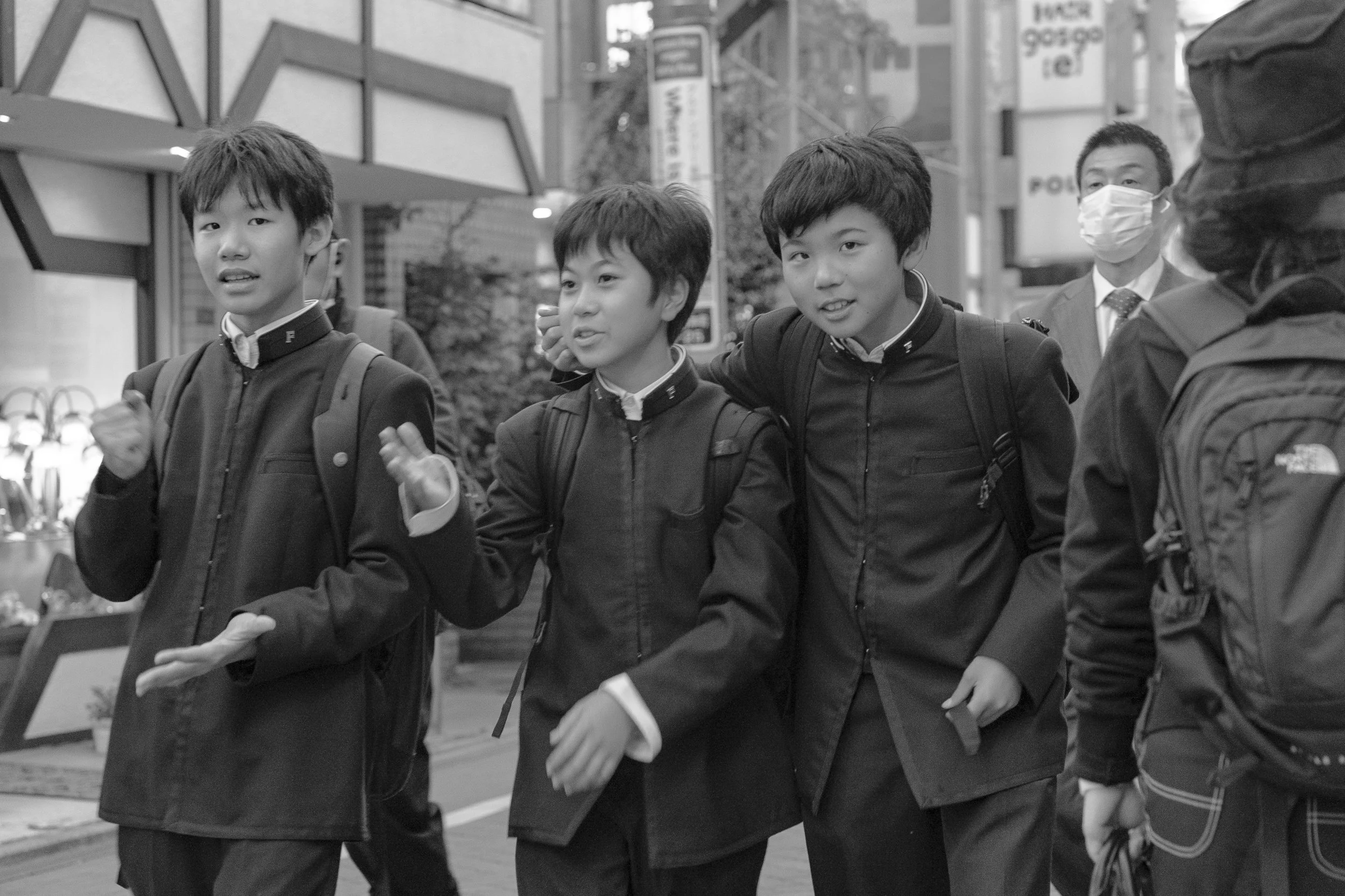School Uniform, Kids, Asia, Tokyo, Japan, Japanese, Uniform, Facemask