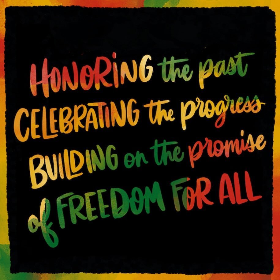 Celebrating Juneteenth today. 

This day is a celebration of the resilience and strength of our ancestors, and a reminder of the work we still have to do to create the future they dreamed of.

Acknowledge the past to create a brighter future.
~
#theo