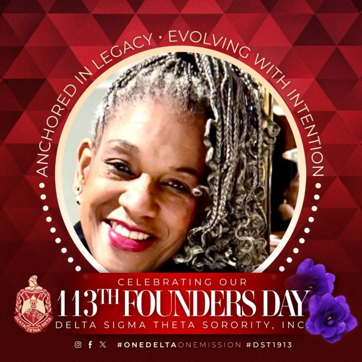 Celebrating our 113th Founders Day with my beloved Sorors of DELTA SIGMA THETA Sorority, Incorporated! OOOOP‼️
~
#FoundersDay #DST1913 #OneDeltaOneMission
#SisterhoodSustainsUs #113years