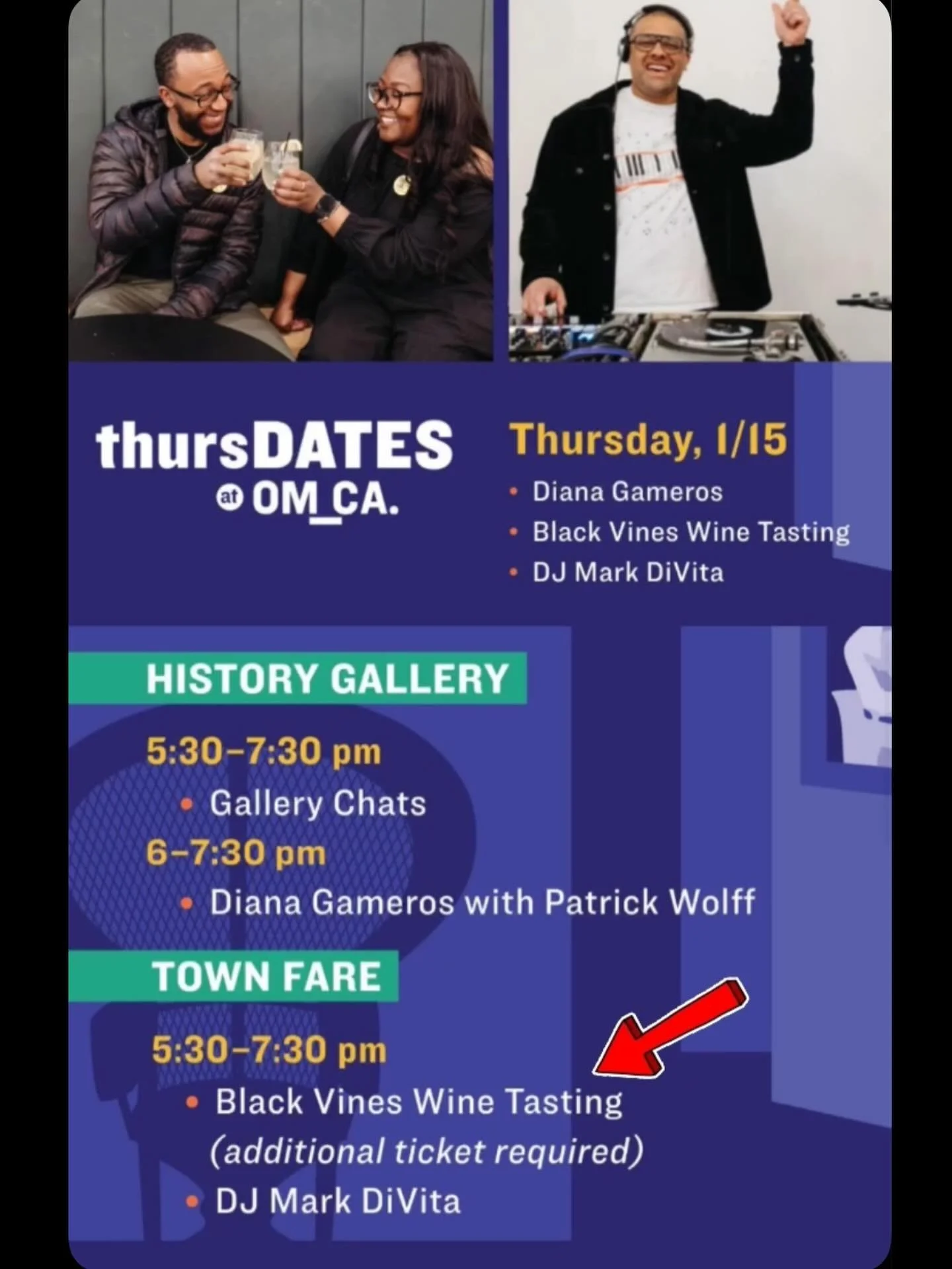 ThursDates at @oaklandmuseumca is back for the 2026 season! Join in every Thursday for Oakland&rsquo;s most creative night out-featuring live music and DJs, intimate performances, figure drawing, game nights, and more.

Come See the @blackvines_ Wine