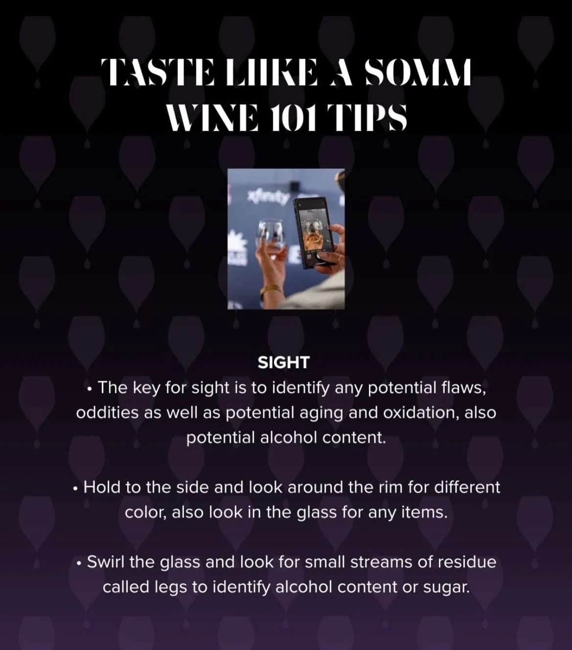 It&rsquo;s Wine Down Wednesday so we turn to @blackvines_ for their take on how to Taste Like a Somm, Wine 101 Tips. Follow along the three pages highlighting Sight, Smell And Tasting Tips. Swipe across to Taste Like a Somm.
~
#theopolisvineyards #bl