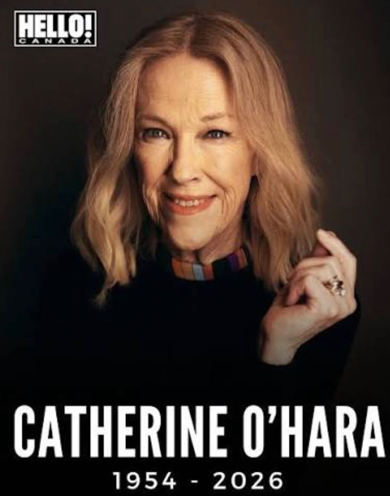 Rest in Peace Catherine O&rsquo;Hara, 
Award-winning Canadian American actress. The comedy legend&rsquo;s career spanned decades with roles in &ldquo;Home Alone,&rdquo; &ldquo;Best in Show,&rdquo; &ldquo;Schitt&rsquo;s Creek&rdquo;, &ldquo;Beetlejuic