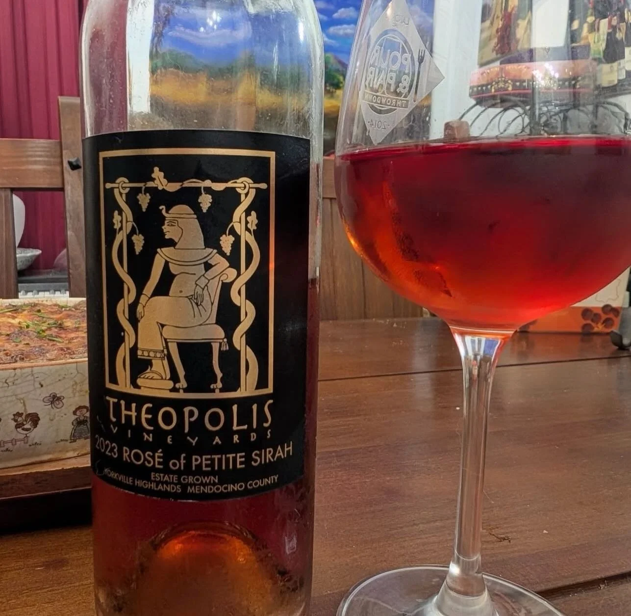 Thank you again to @winewonkette, for sharing her pairing of our 2023 ros&eacute; of petite sirah with a Berkshire pork chop.  Looks like a perfect match!
~
&ldquo;I was just finishing up the yardwork, when my friend Isabel sent me a message about th