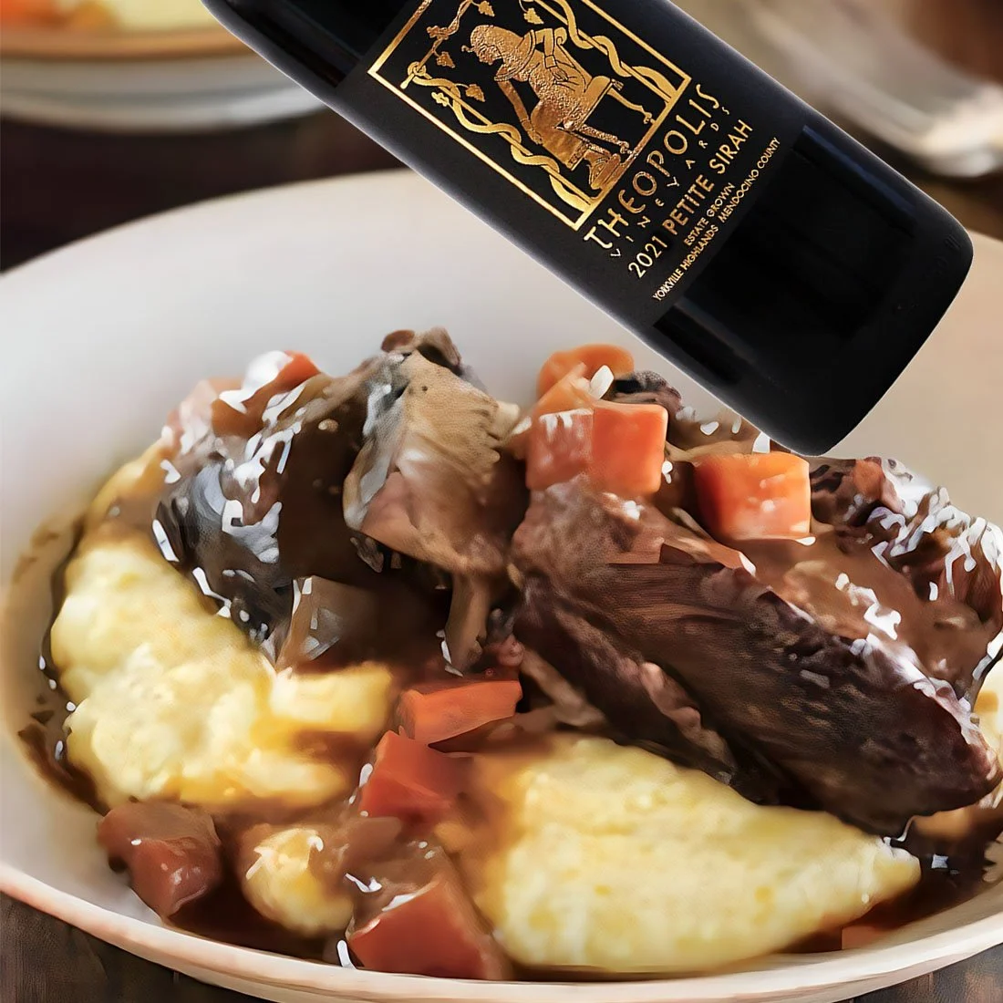 Five-Spice Braised Short Ribs with Polenta