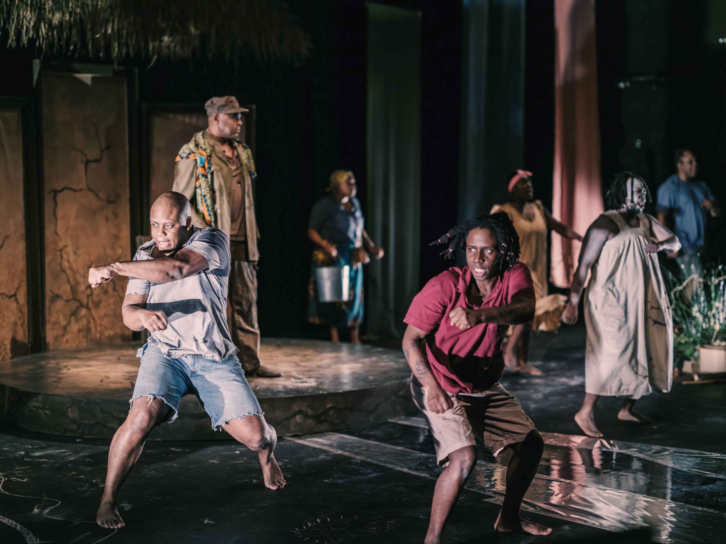 Michael Lamont Lytle, Micah Jondel DeShazer, daniel jelani ellis and members of the ensemble in The First Stone by Donna Michelle St Bernard directed by Yvette Nolan. Photo by Curtis Perry (1).jpg