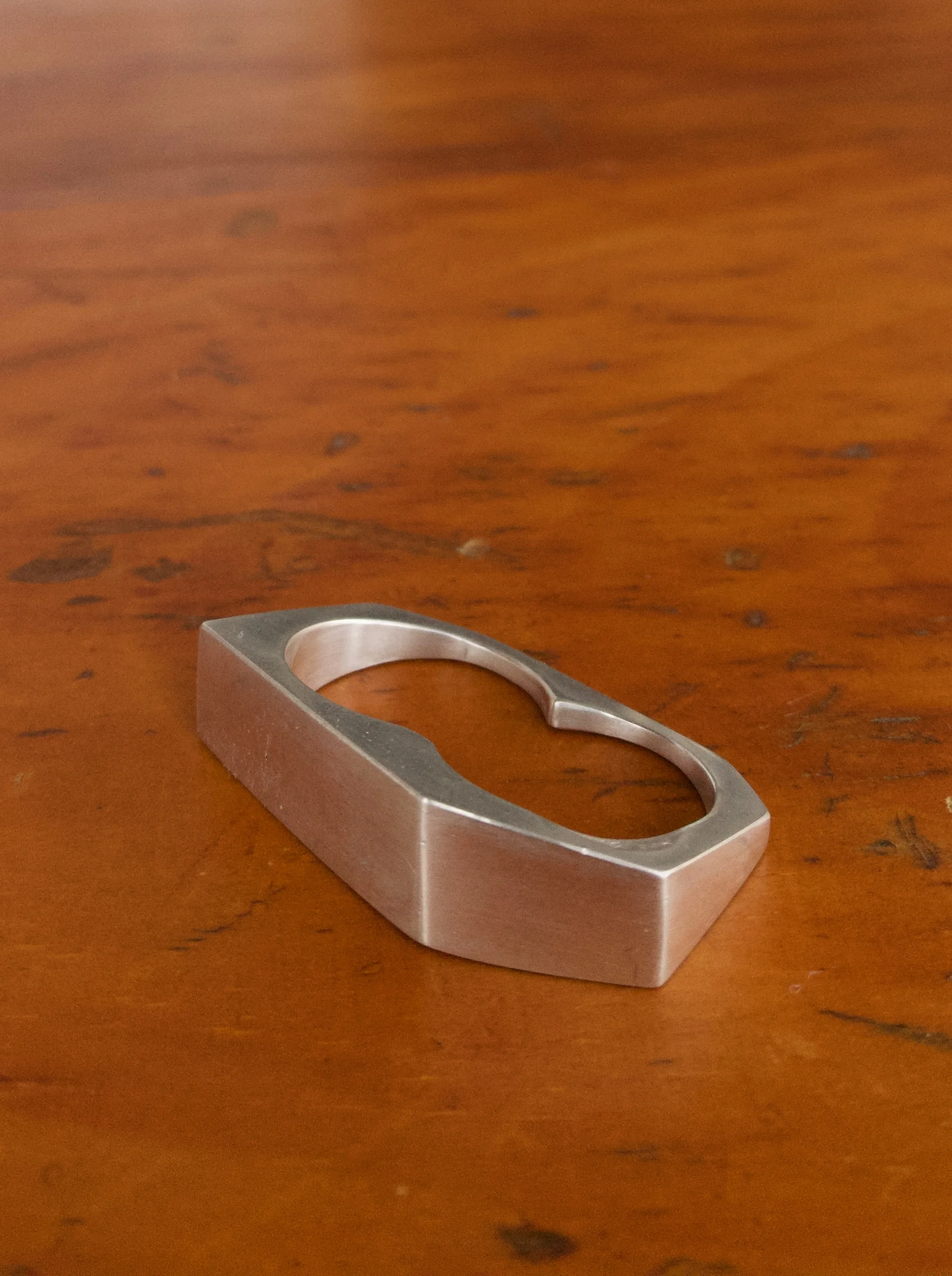 Two-Planes Sterling Silver Ring