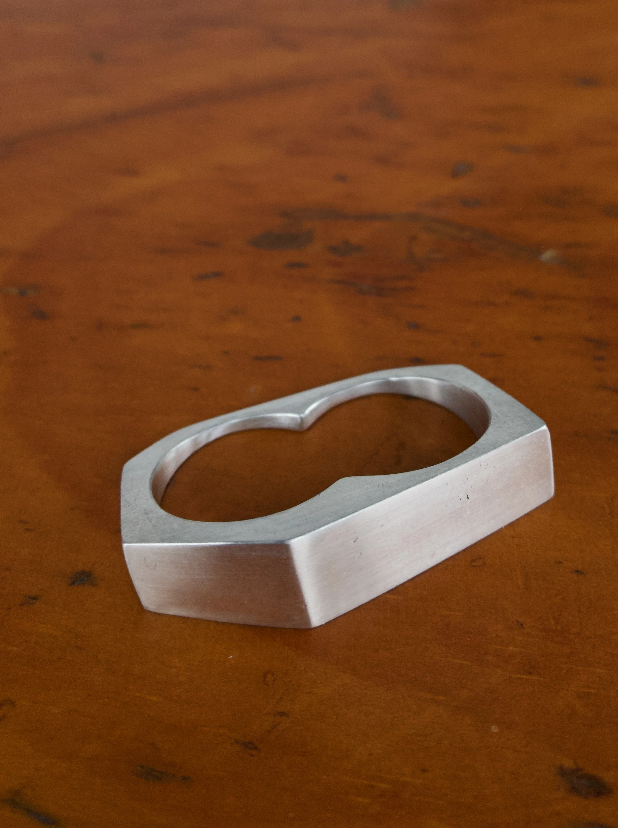 Two-Planes Sterling Silver Ring