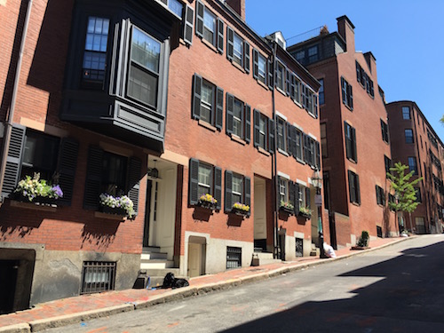 Beacon Hill in Boston. 