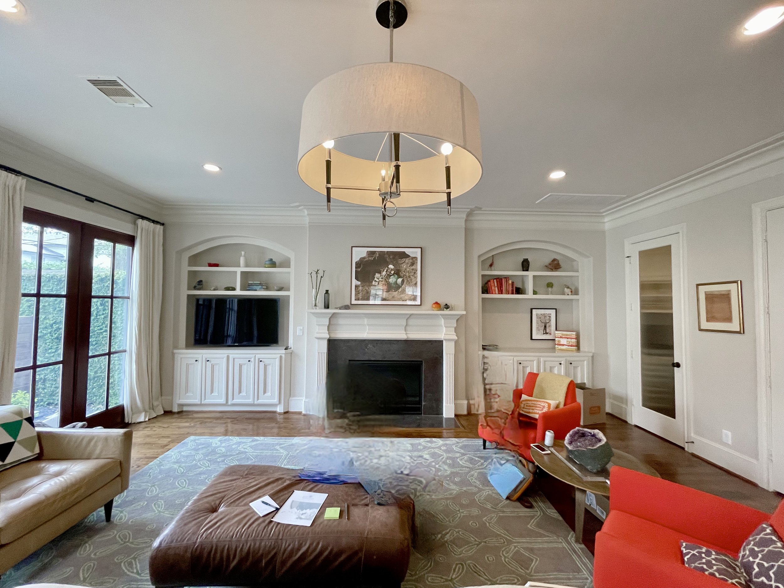 Family Room Before Staging