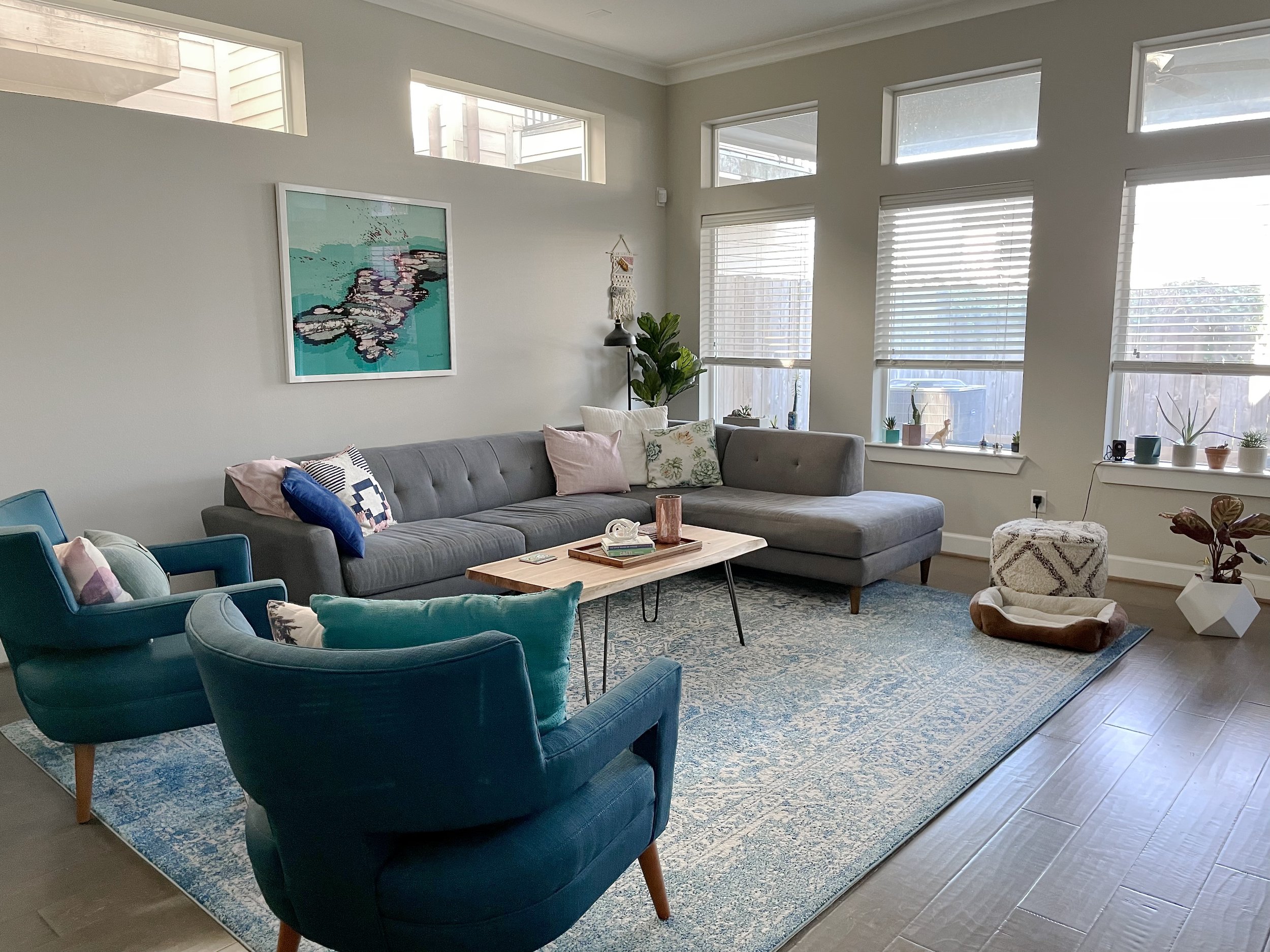 Family Room Before Staging