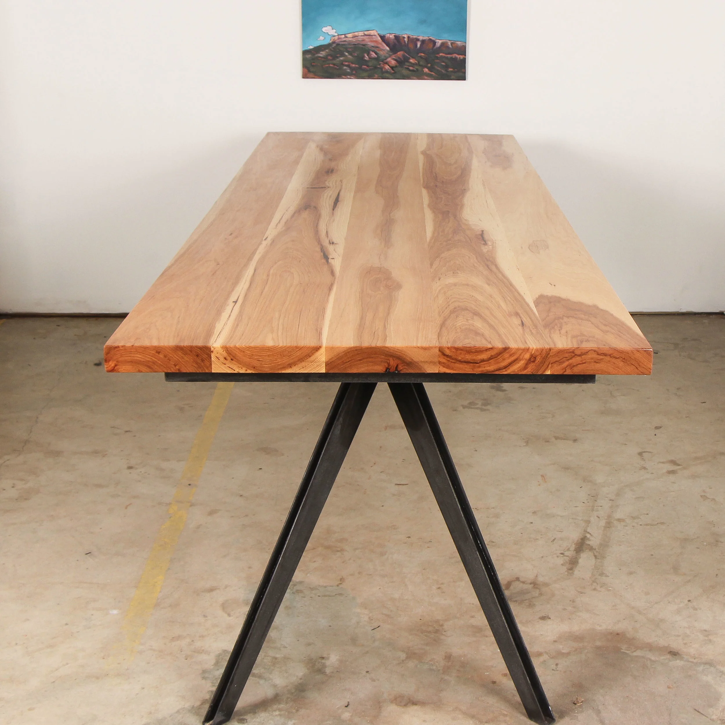 Arrow Pecan Dining Table by Mockingbird Made