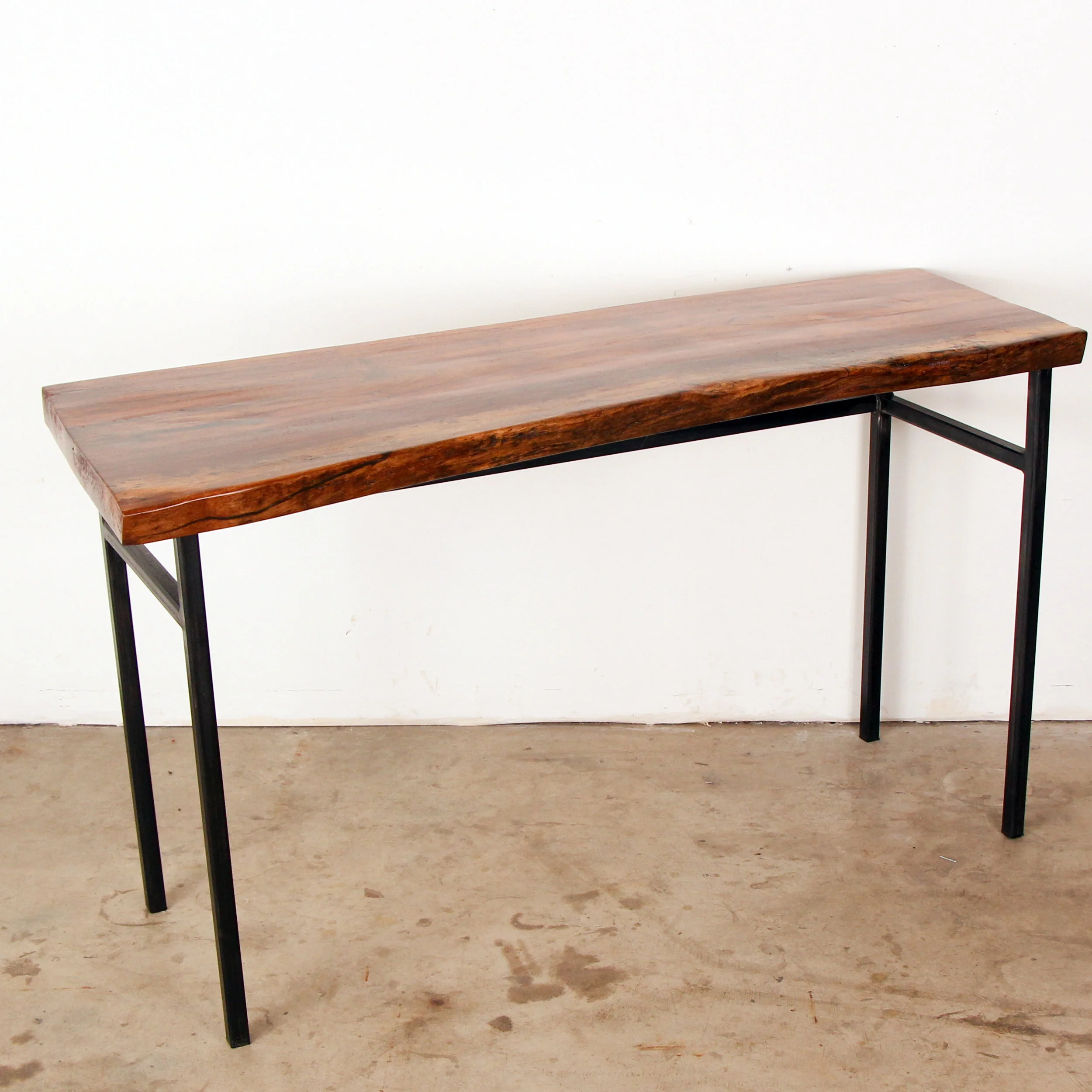 Pecan Live Edge Desk
