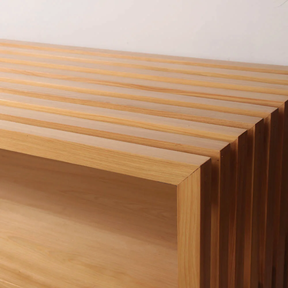 Oak Slat Bench