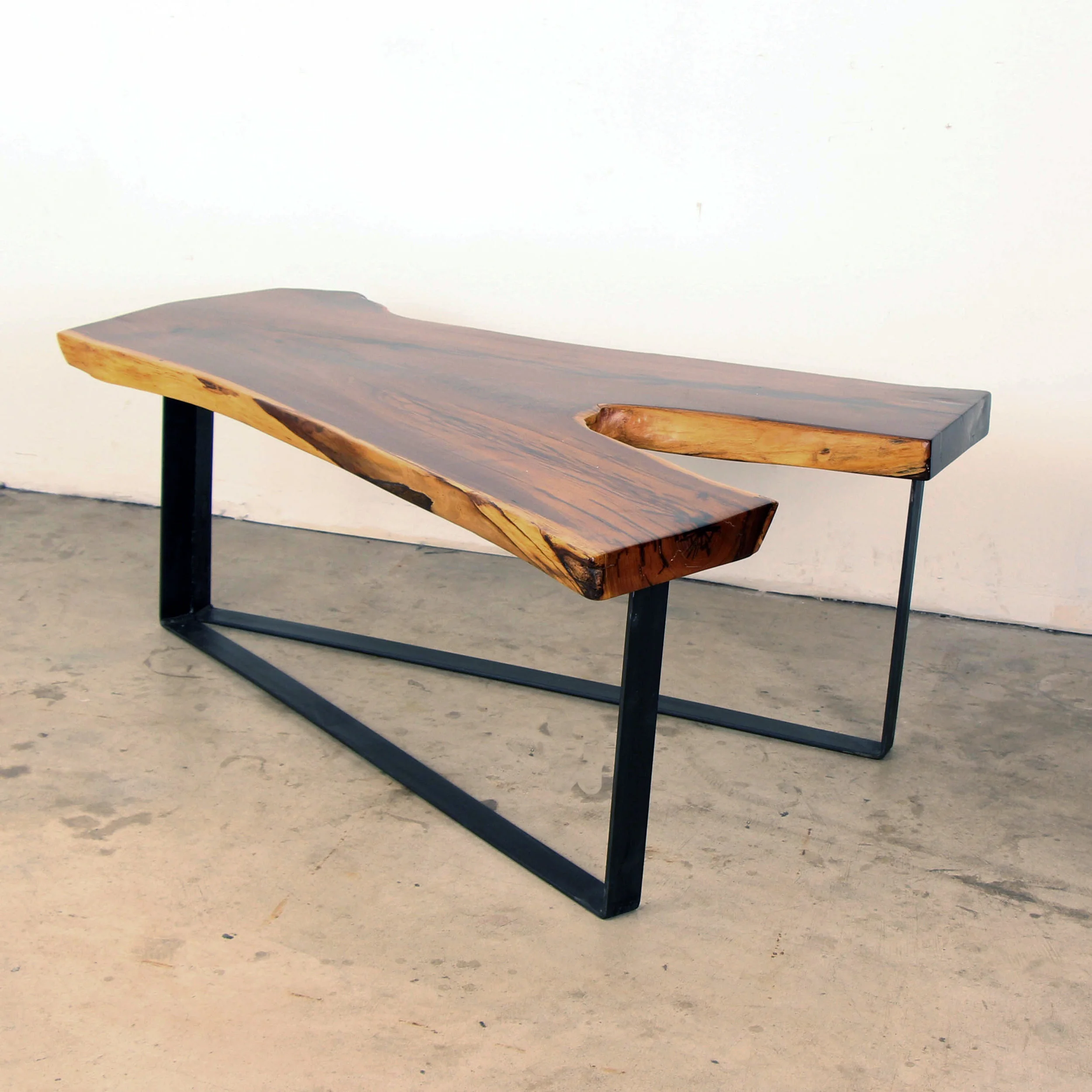 Walnut Live Edge Y Coffee Table