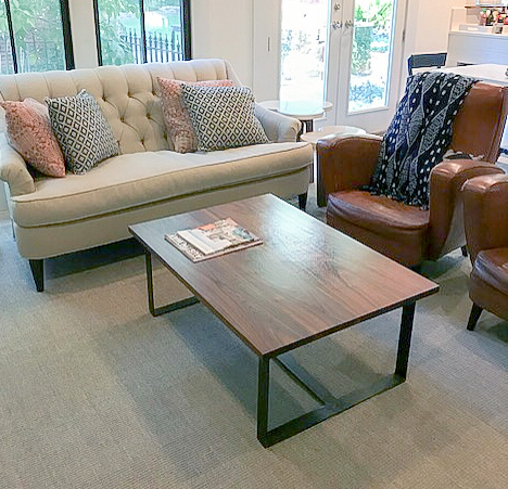 Walnut Strap Coffee Table