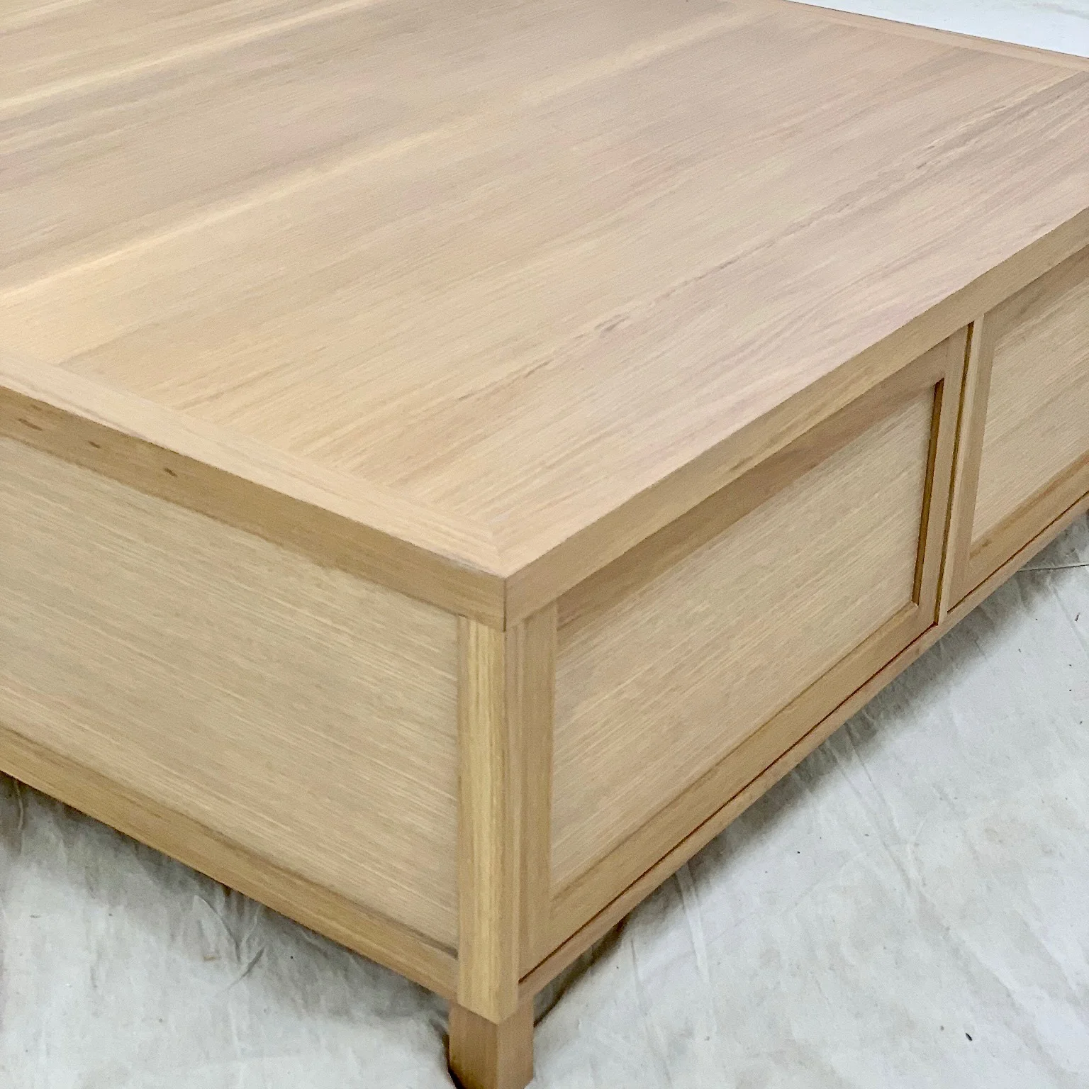 White Oak Coffee Table 2 Drawer