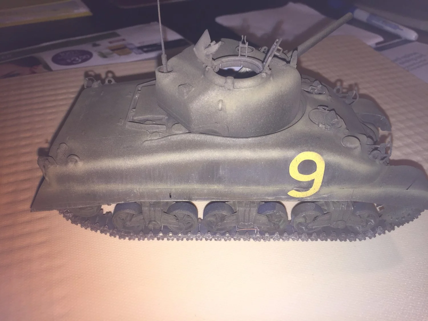 Initial paint & decaling.