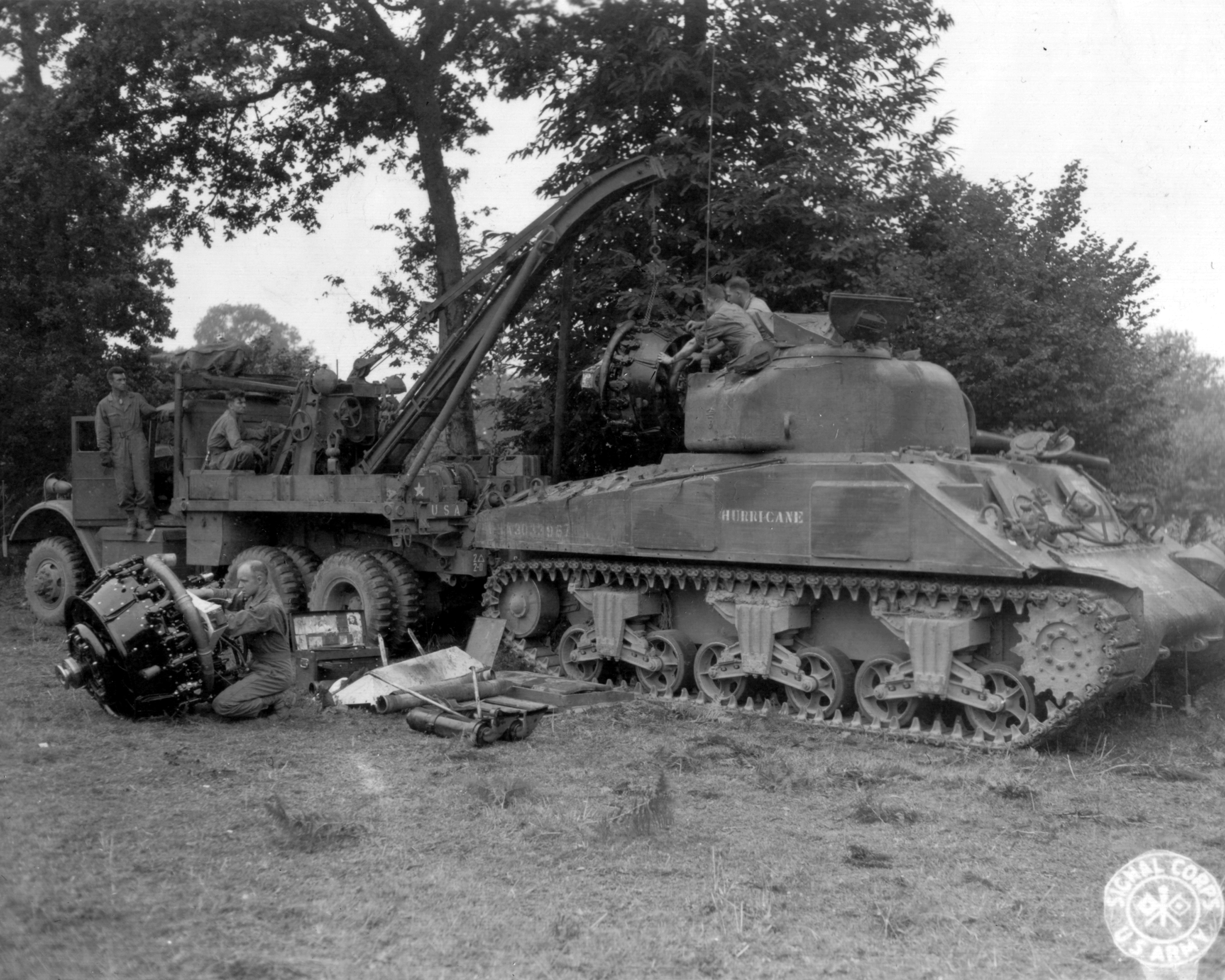 "HURRICANE" receiving a new engine.