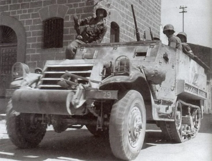 ''Cochran'' of 'C' Company, 82nd Reconnaissance Battalion. Ribera, Sicily, Jul 1943.