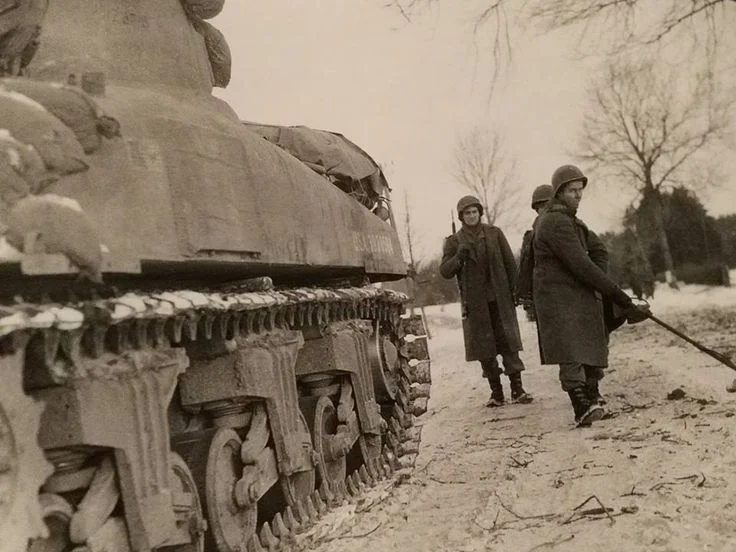 2nd Armored Division engineers near Houffalize, Belgium.
