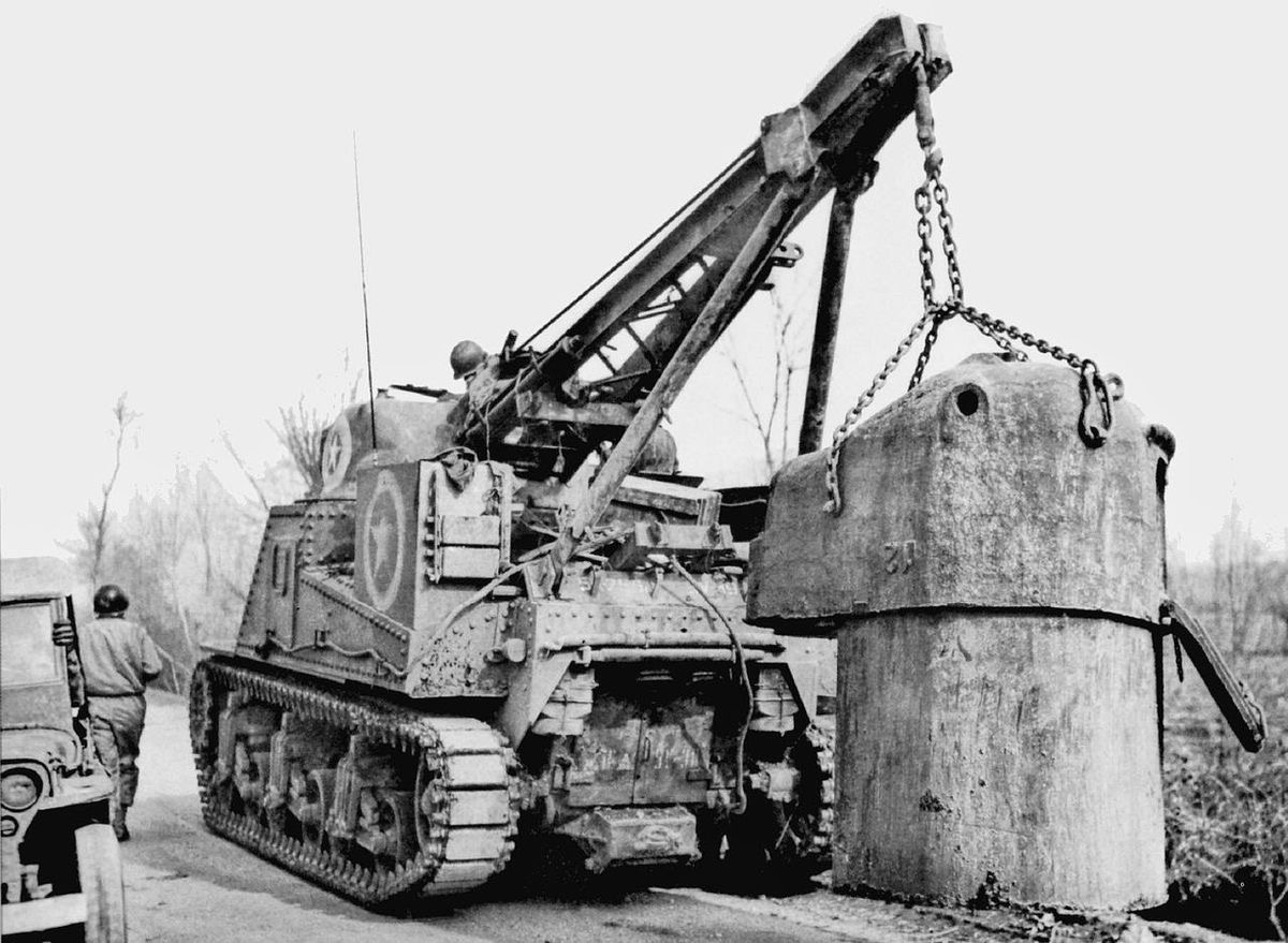 Panzernest removal at Mt. Lungo, Italy. Jan 1944.