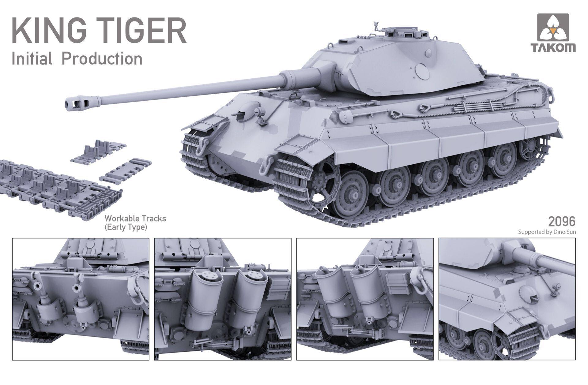 Takom 2096 1 35 King Tiger Initial Production Hell On