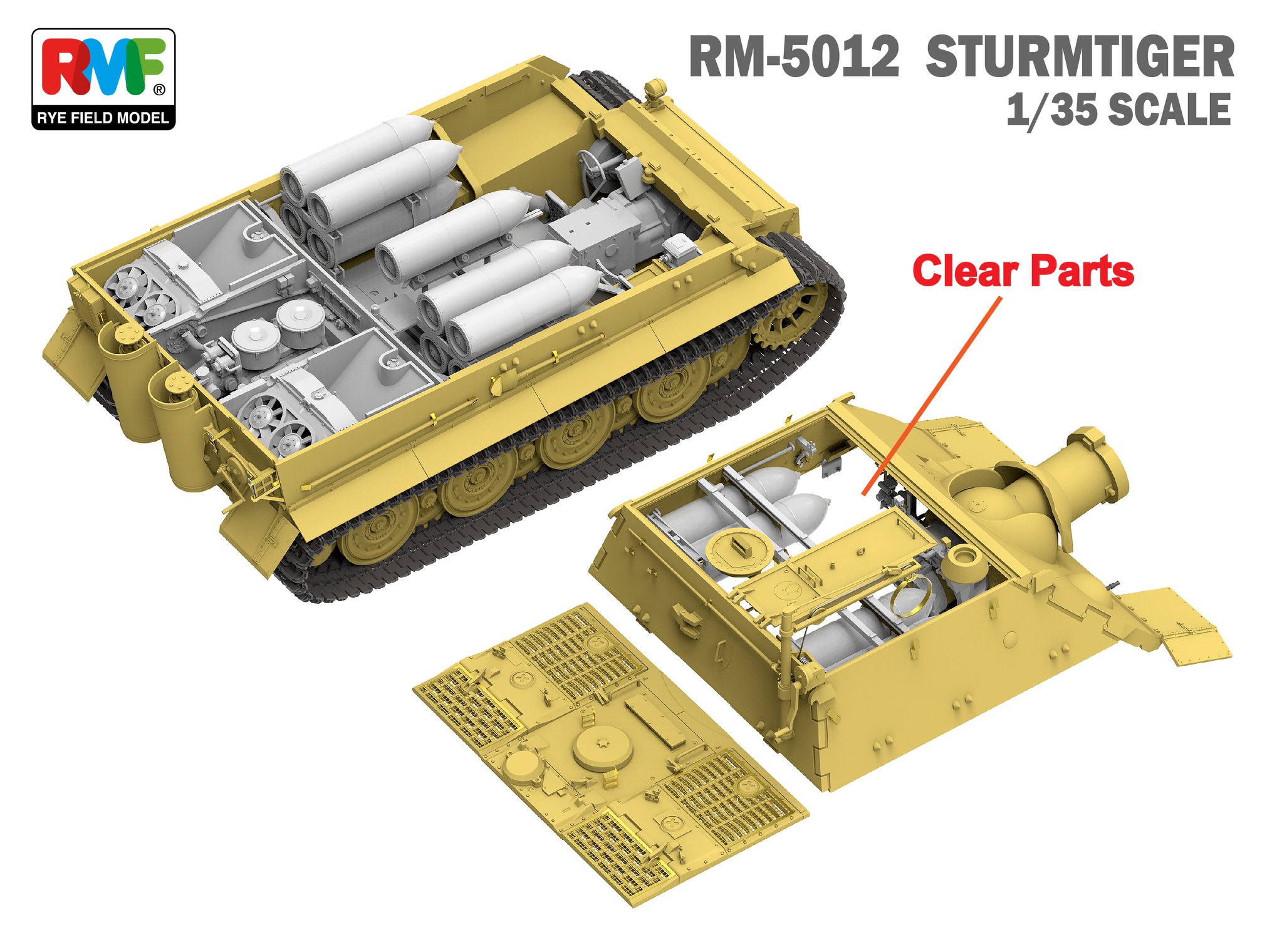Ryefield-Model 1/35 5012 Sd.Kfz.181 Sturmmorser tiger w/Full Interior 