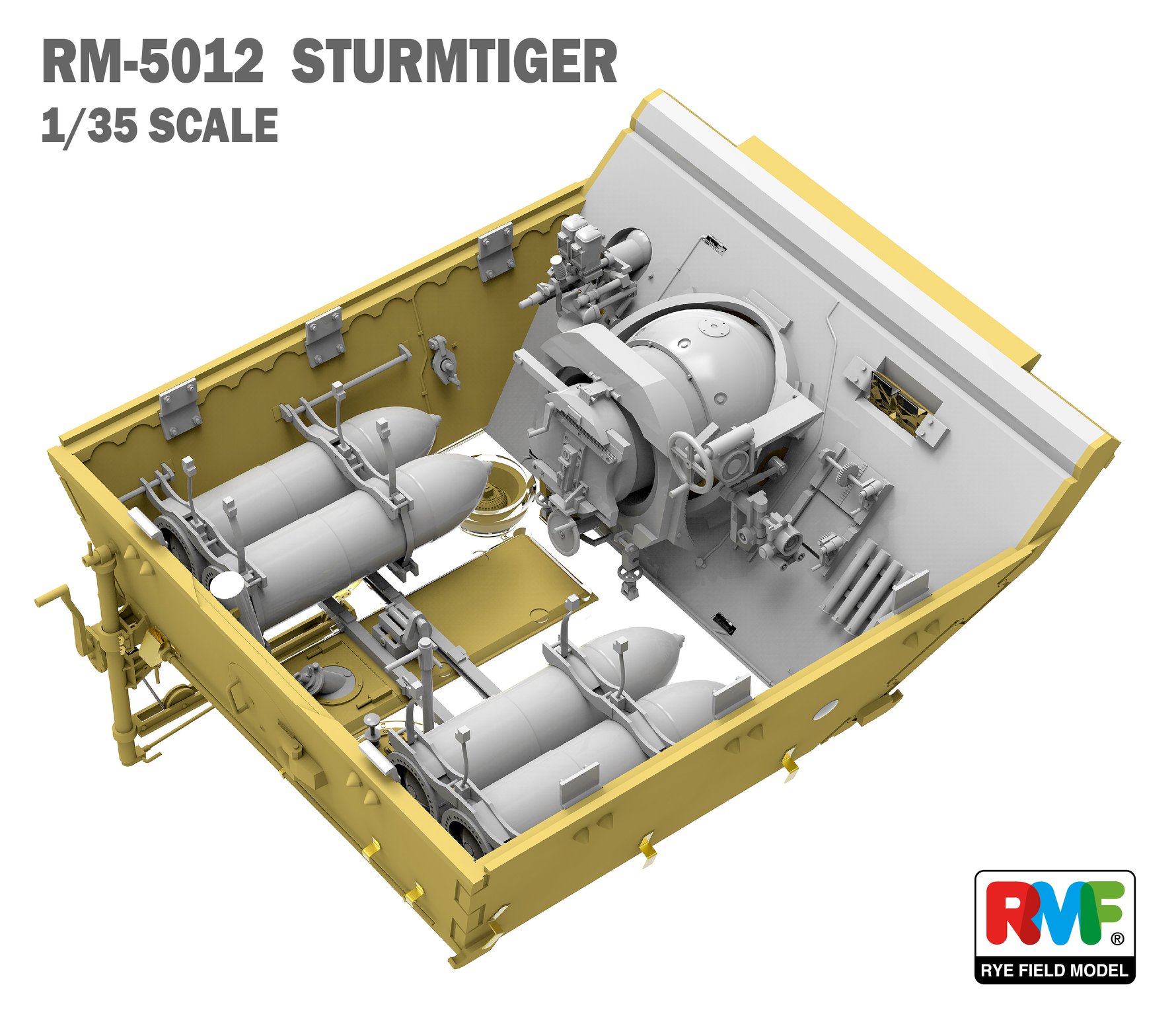 Rye Field Model RFM RM-5035 1/35 STURMTIGER RM61 L/5.4/38cm w/workable track 