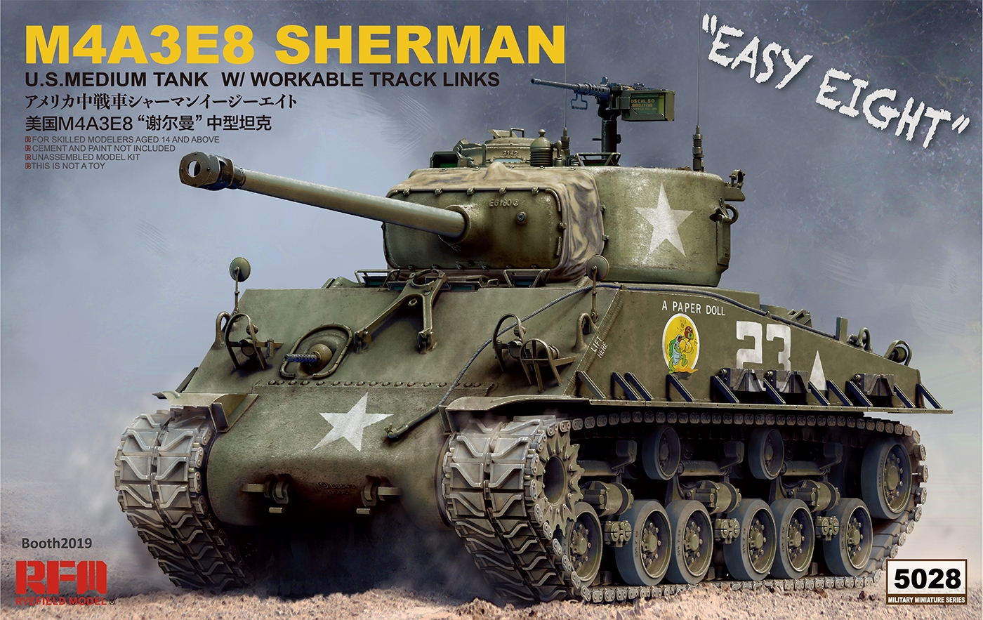 Ryefield Model Rm 5028 1 35 M4a3e8 Sherman Hell On
