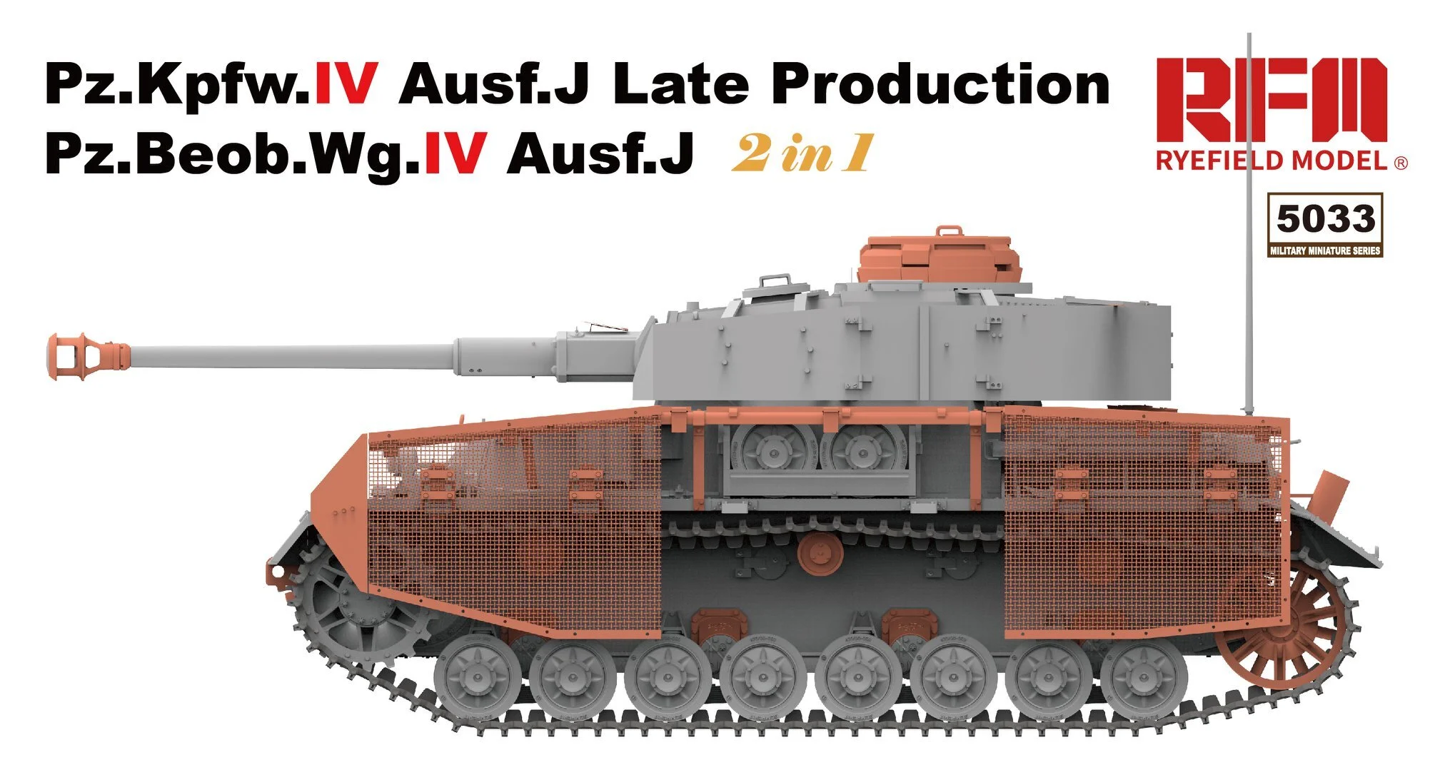 Ryefield Model Rm 5033 1 35 Pz Kpfw Iv Ausf J Late Pz Beob Wg Iv Ausf J W Workable Track Links Hell On Wheels Amps