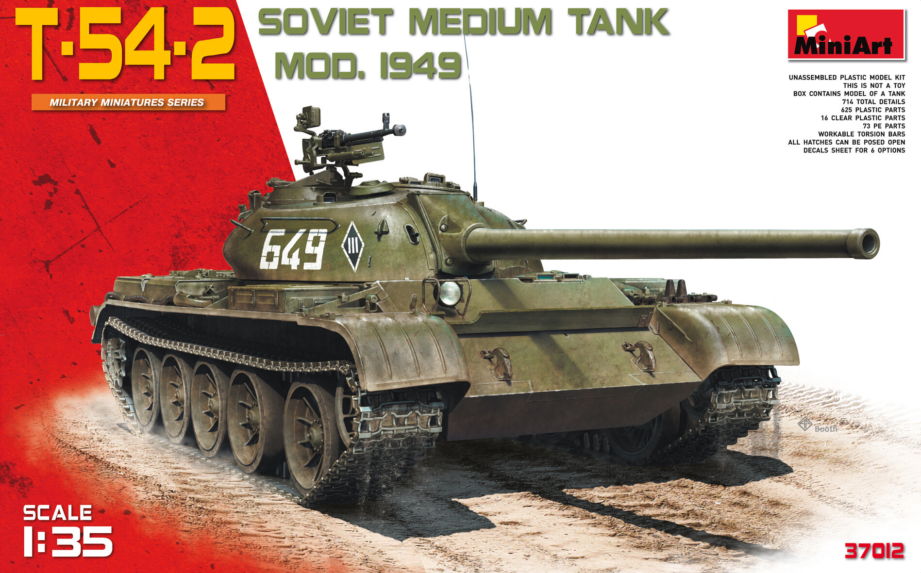 Russian Medium Tank T-54 B Late Type Takom Model 1:35 