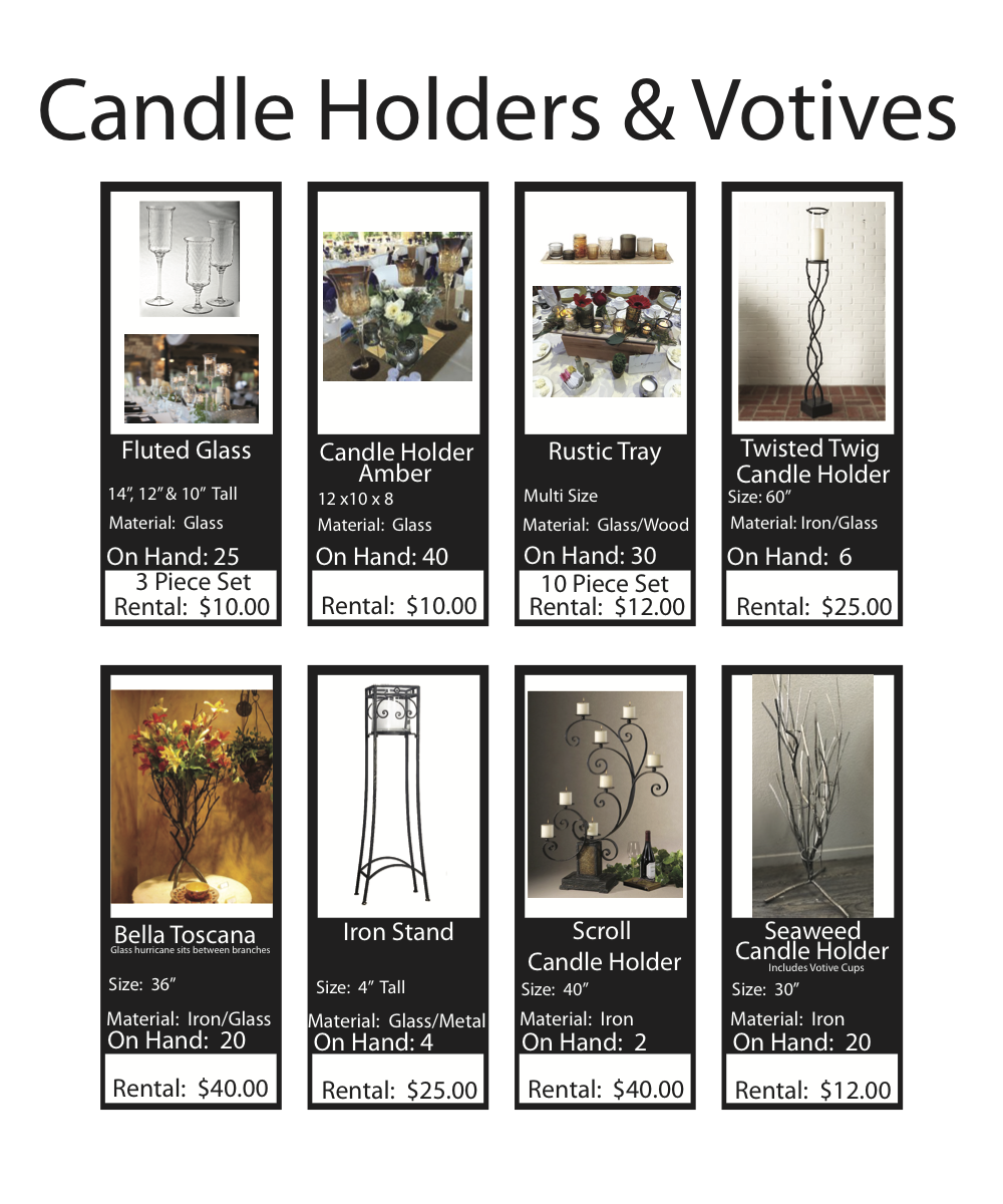 Candles and Votives — Fresno Event Group