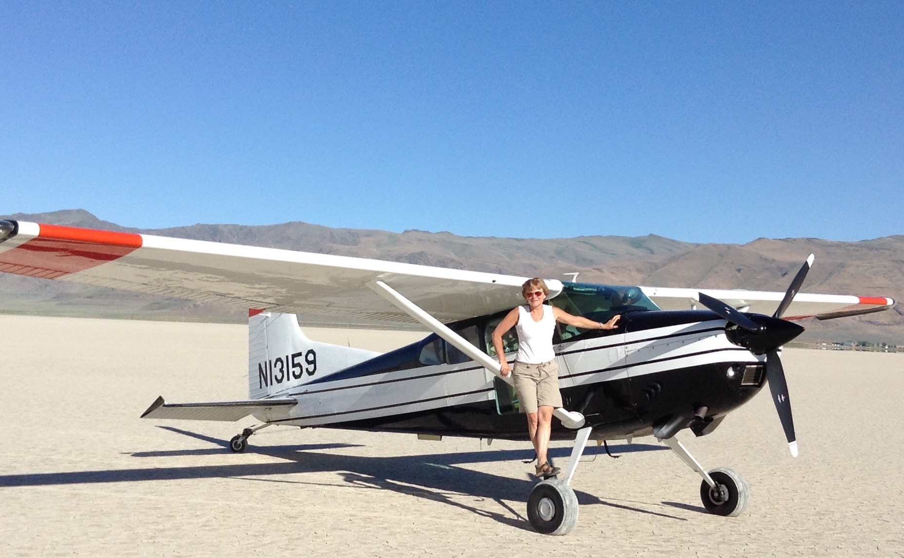   A Nevada dry lake bed  